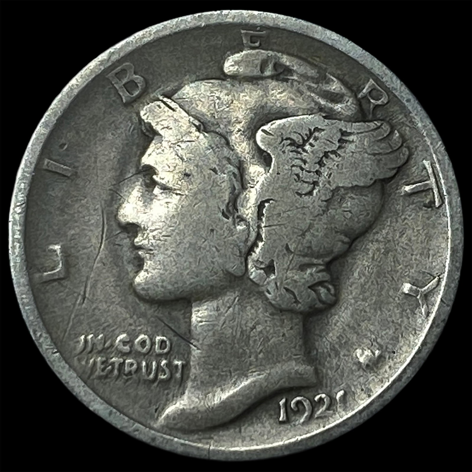 1921 Mercury Dime LIGHTLY CIRCULATED (1 of 2)
