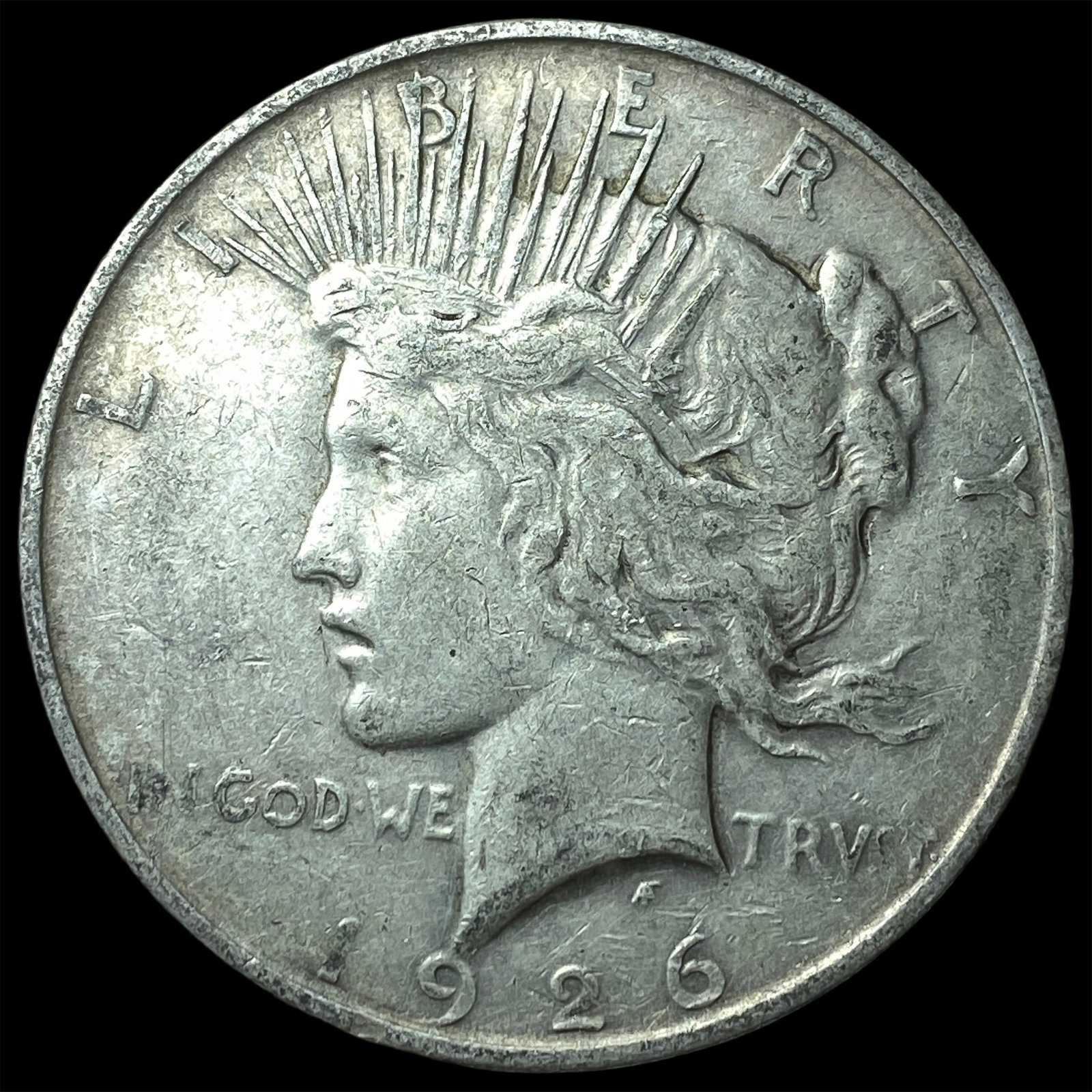 1926-D Peace Silver Dollar NEARLY UNCIRCULATED: 1926-D Peace Silver Dollar NEARLY UNCIRCULATED