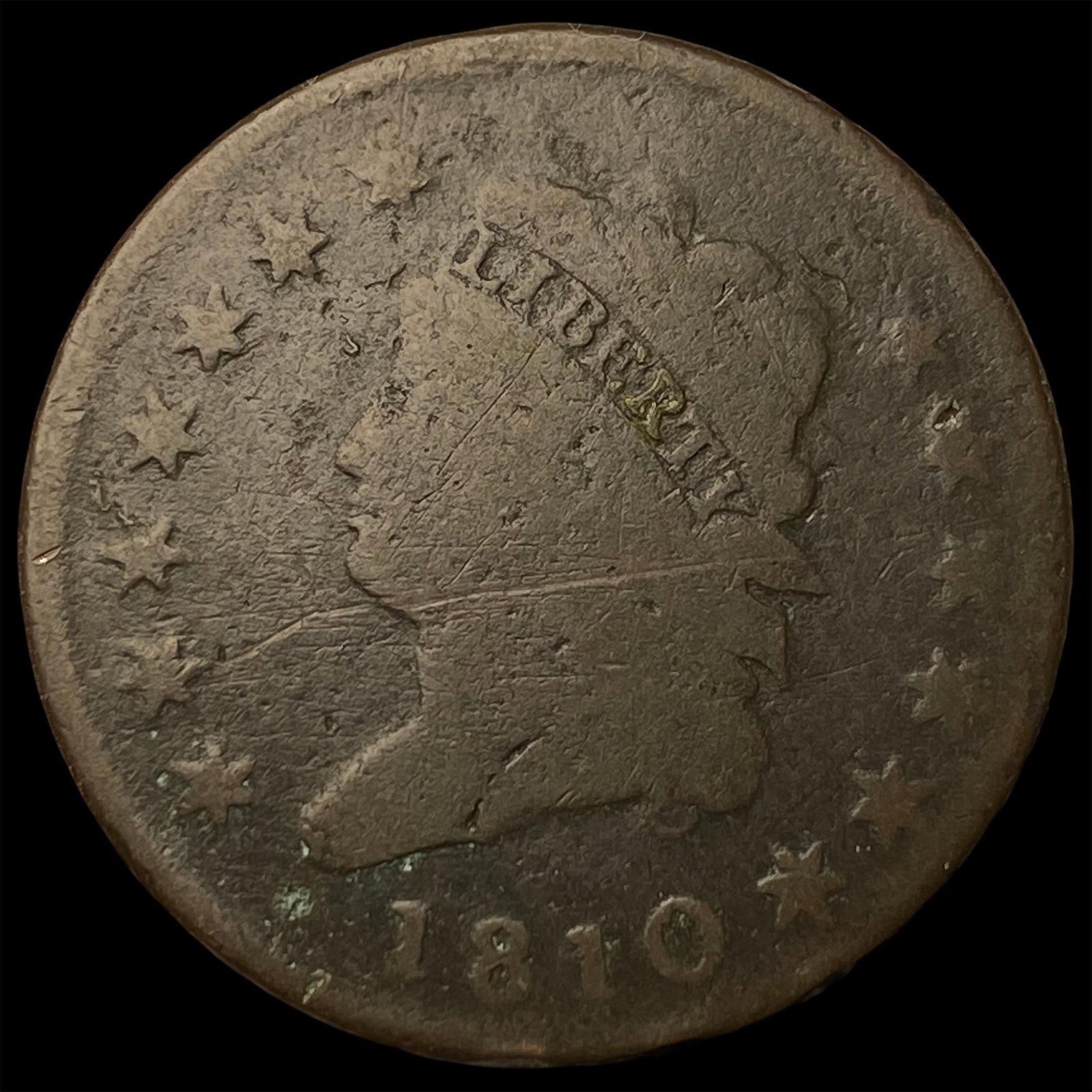 1810 Classic Head Large Cent NICELY CIRCULATED: 1810 Classic Head Large Cent NICELY CIRCULATED