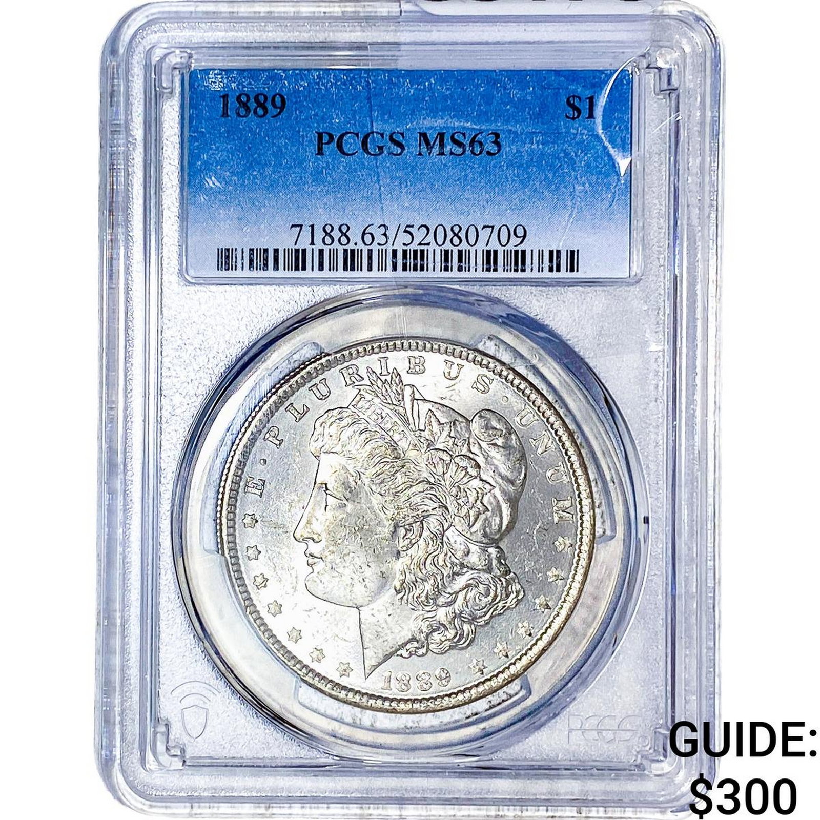 1889 Morgan Silver Dollar PCGS MS63: 1889 Morgan Silver Dollar PCGS MS63