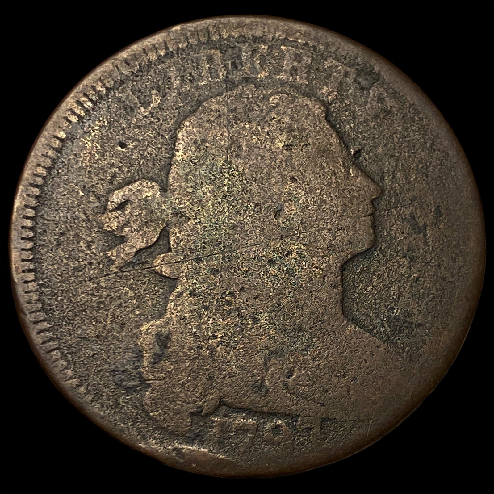 1797 Draped Bust Large Cent NICELY CIRCULATED: 1797 Draped Bust Large Cent NICELY CIRCULATED