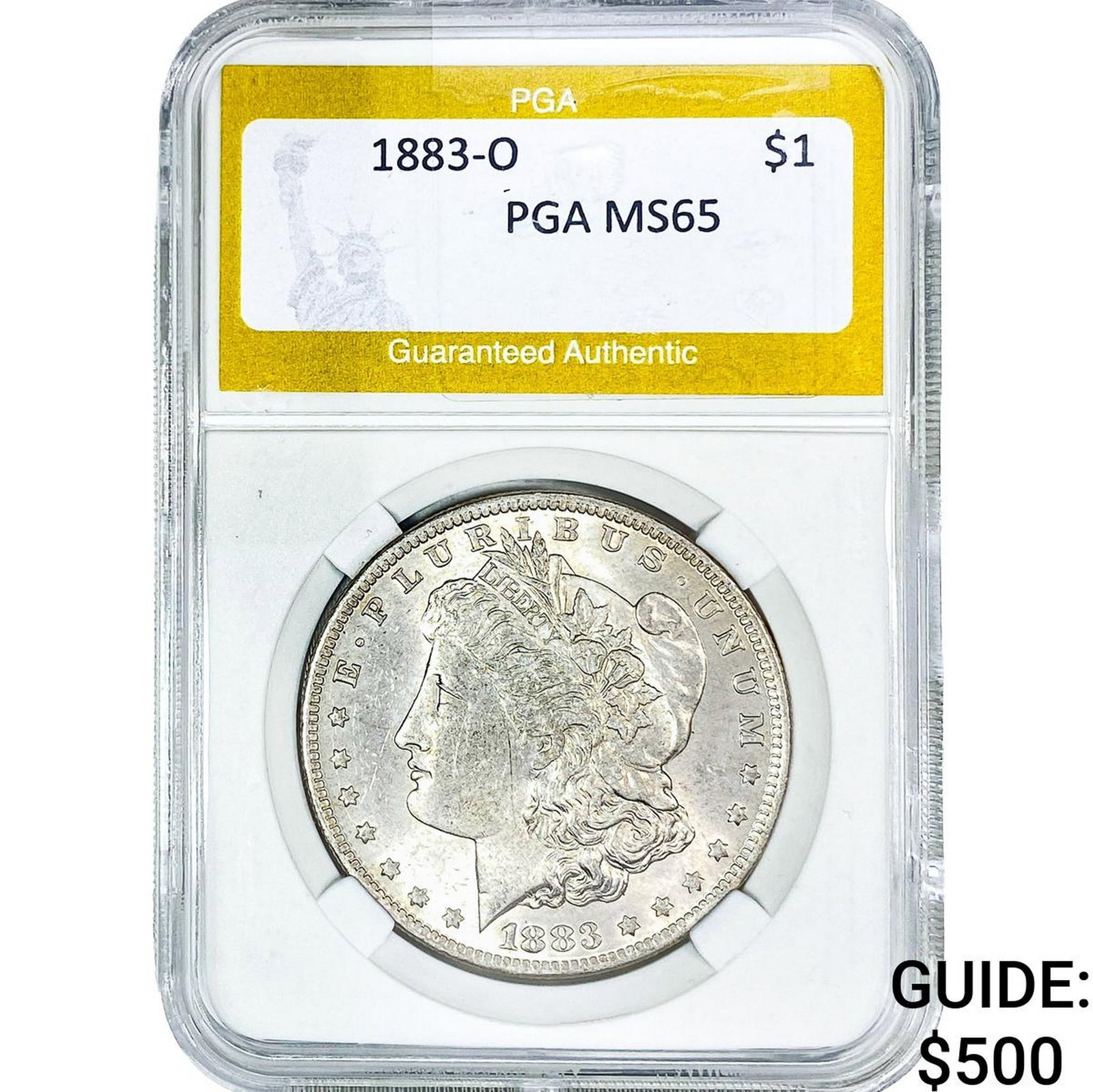 1883-O Morgan Silver Dollar PGA MS65: 1883-O Morgan Silver Dollar PGA MS65