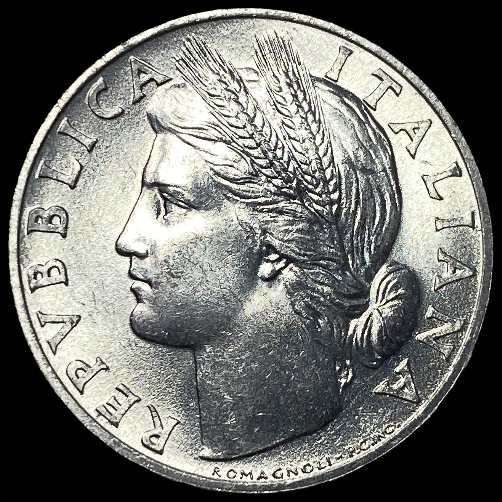1950 Italy Aluminum 1 Lira (1 of 2)