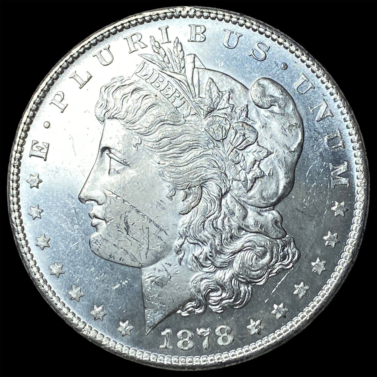 1878-S Silver Morgan Dollar CHOICE BU: 1878-S Silver Morgan Dollar CHOICE BU