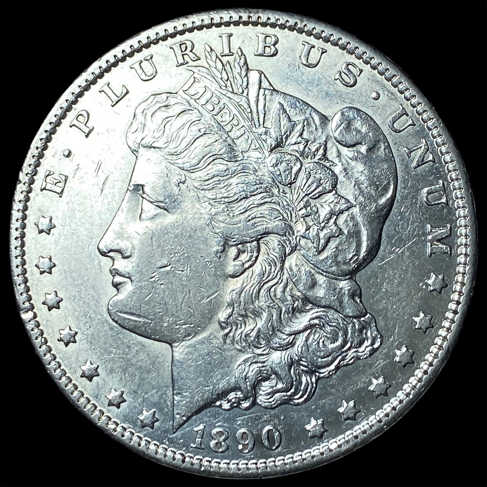1890-CC Silver Morgan Dollar CHOICE AU: 1890-CC Silver Morgan Dollar CHOICE AU