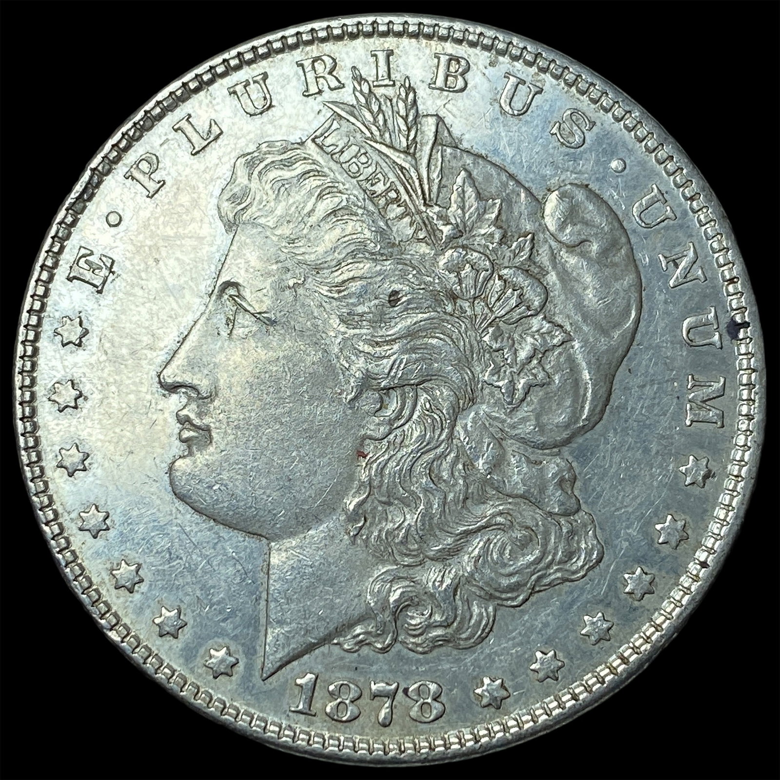 1878 Silver Morgan Dollar CLOSELY UNCIRCULATED: 1878 Silver Morgan Dollar CLOSELY UNCIRCULATED