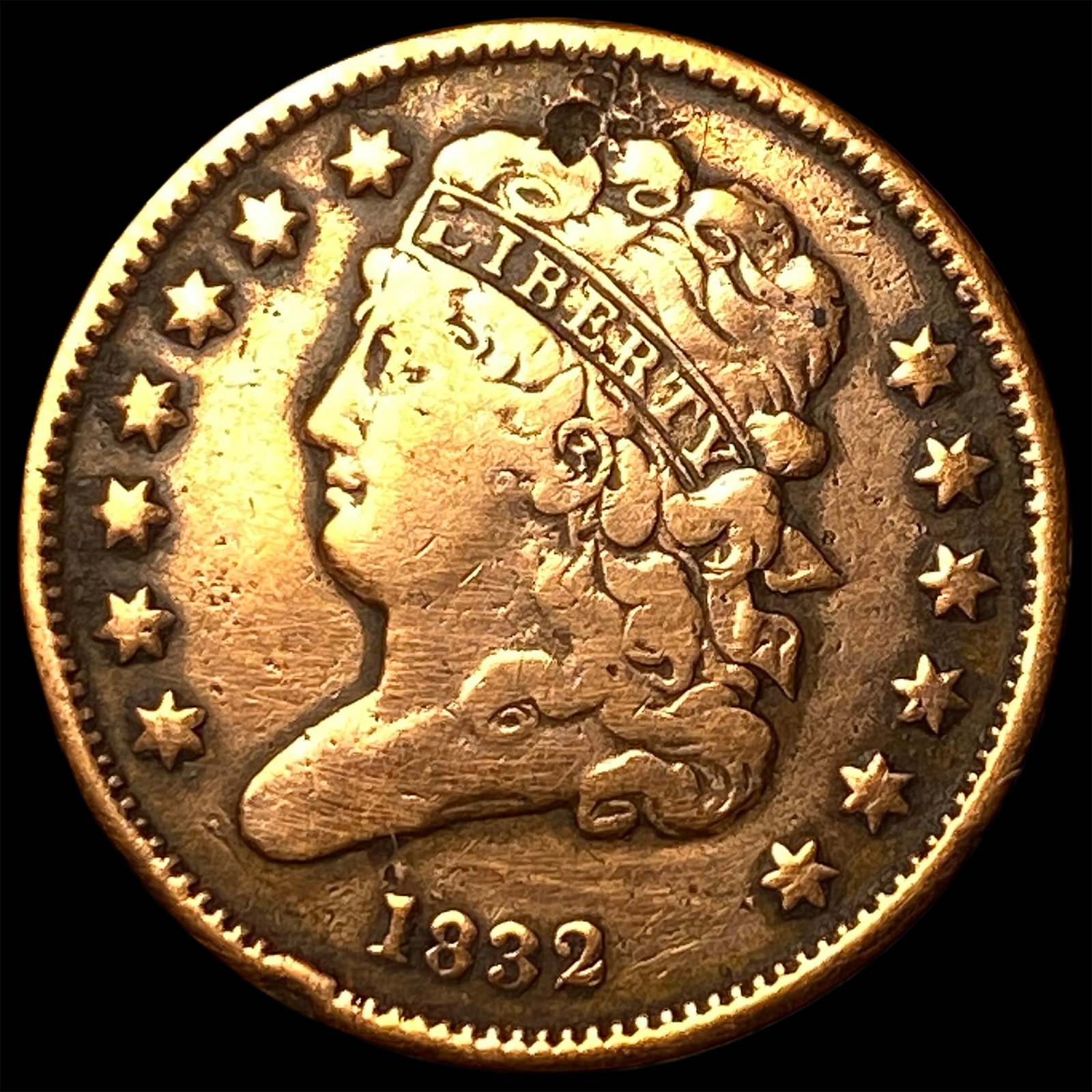1832 Classic Head Half Cent NICELY CIRCULATED: 1832 Classic Head Half Cent NICELY CIRCULATED
