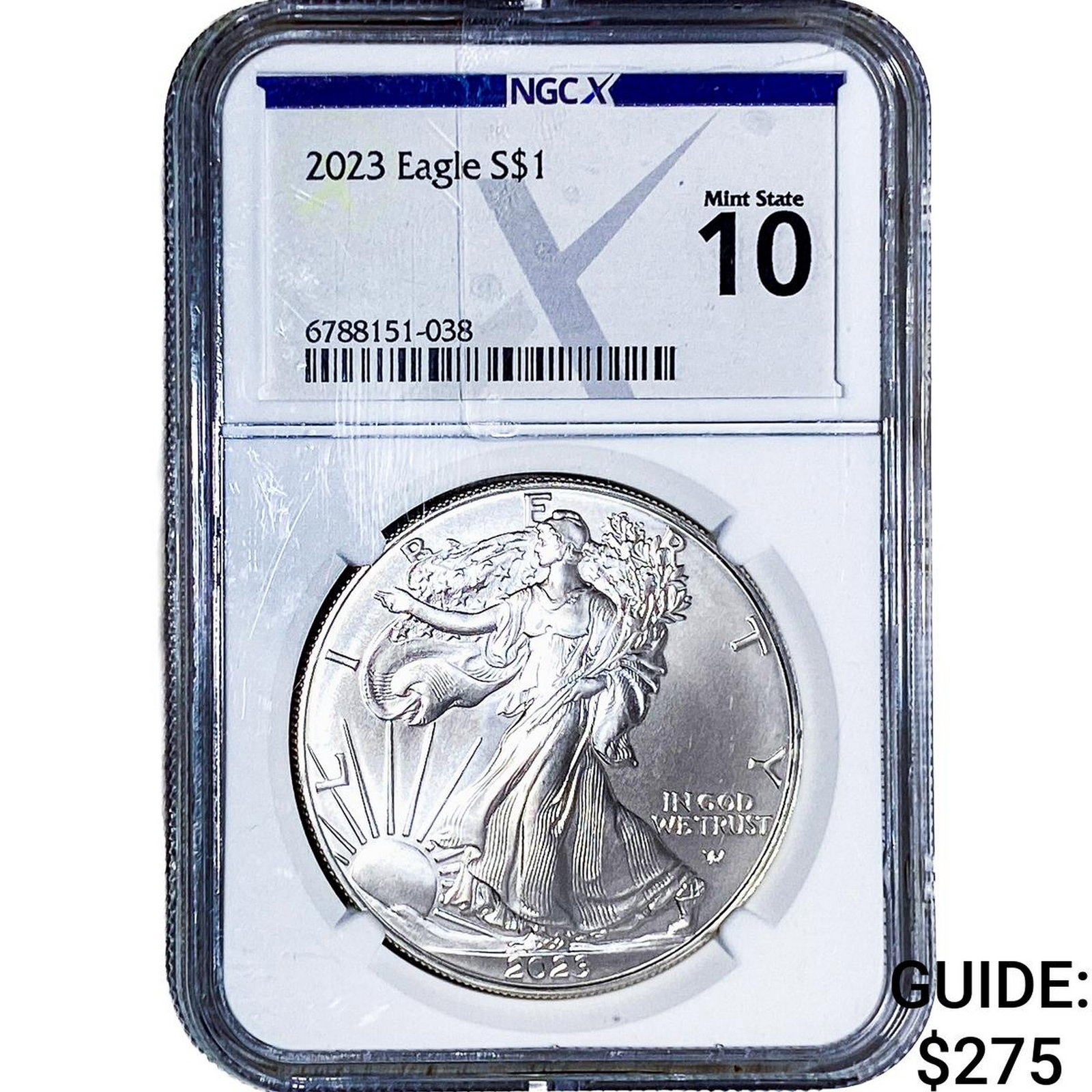 2023 Silver Eagle NGC Mint State 10: 2023 Silver Eagle NGC Mint State 10