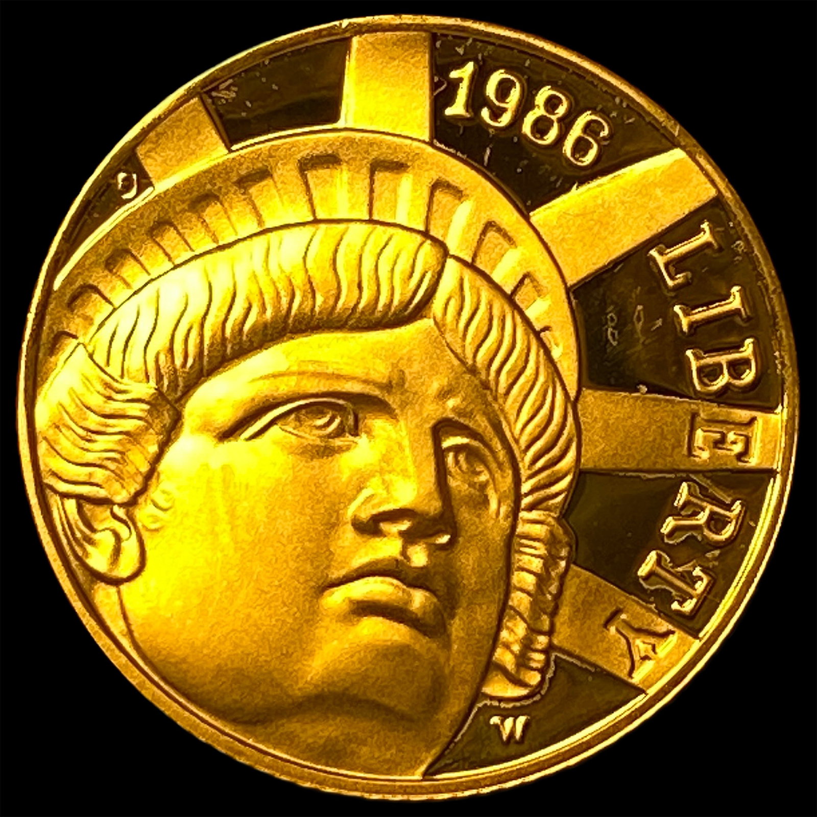 1986-W .2419oz Gold $5 Statue of Liberty CHOICE PROOF: 1986-W .2419oz Gold $5 Statue of Liberty CHOICE PROOF