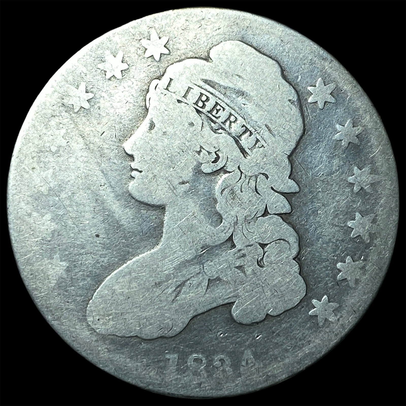1834 Capped Bust Half Dollar NICELY CIRCULATED: 1834 Capped Bust Half Dollar NICELY CIRCULATED