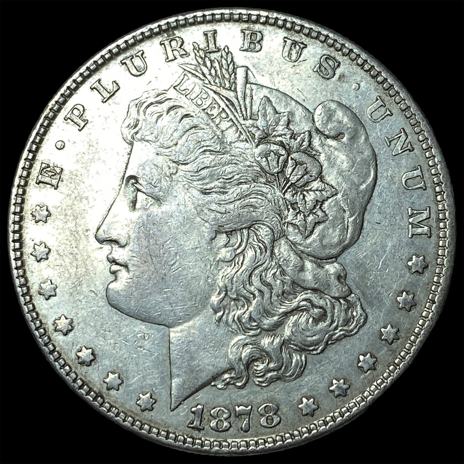 1878 Silver Morgan Dollar CLOSELY UNCIRCULATED: 1878 Silver Morgan Dollar CLOSELY UNCIRCULATED