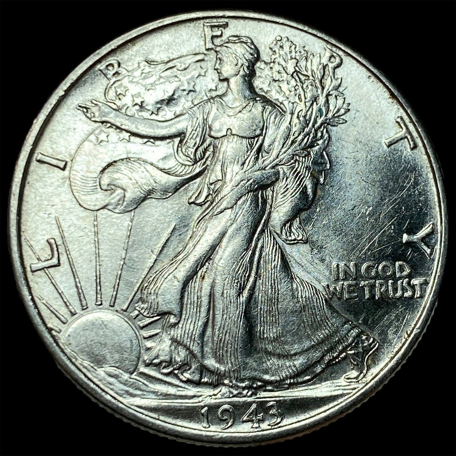 1943 Walking Liberty Half Dollar GEM BU: 1943 Walking Liberty Half Dollar GEM BU