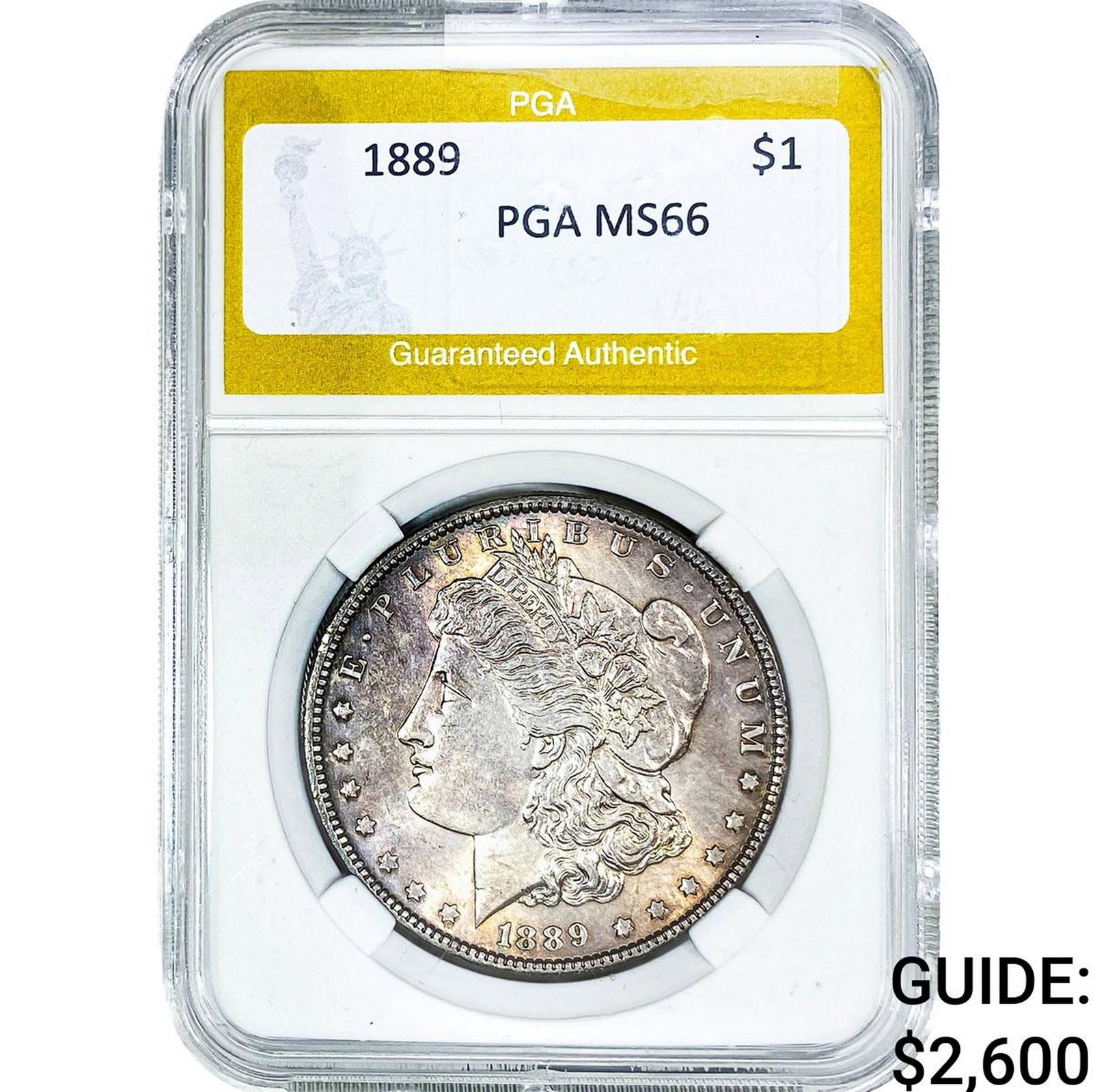 1889 Morgan Silver Dollar PGA MS66: 1889 Morgan Silver Dollar PGA MS66