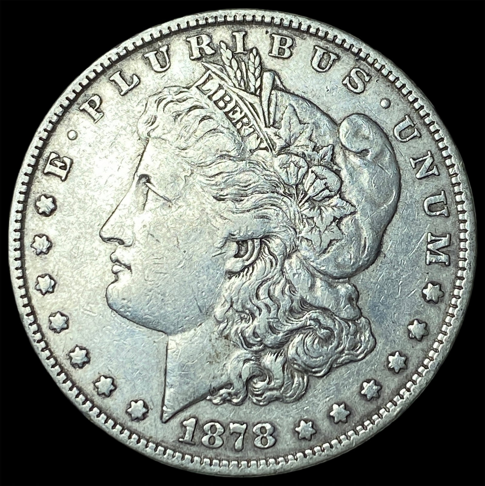 1878 Silver Morgan Dollar CLOSELY UNCIRCULATED: 1878 Silver Morgan Dollar CLOSELY UNCIRCULATED
