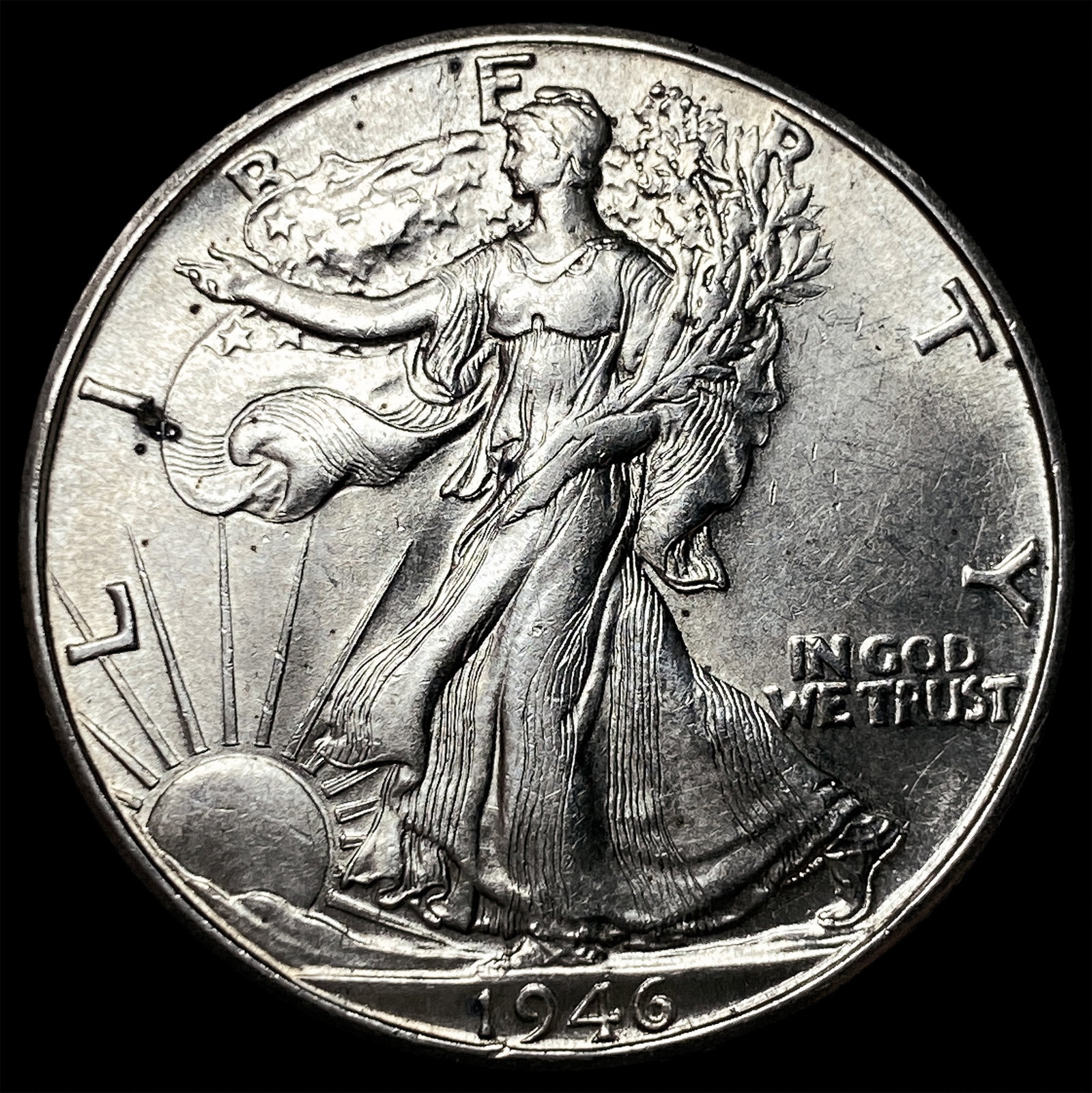 1946-D Silver Walking Liberty Half Dollar UNCIRCULATED: 1946-D Silver Walking Liberty Half Dollar UNCIRCULATED