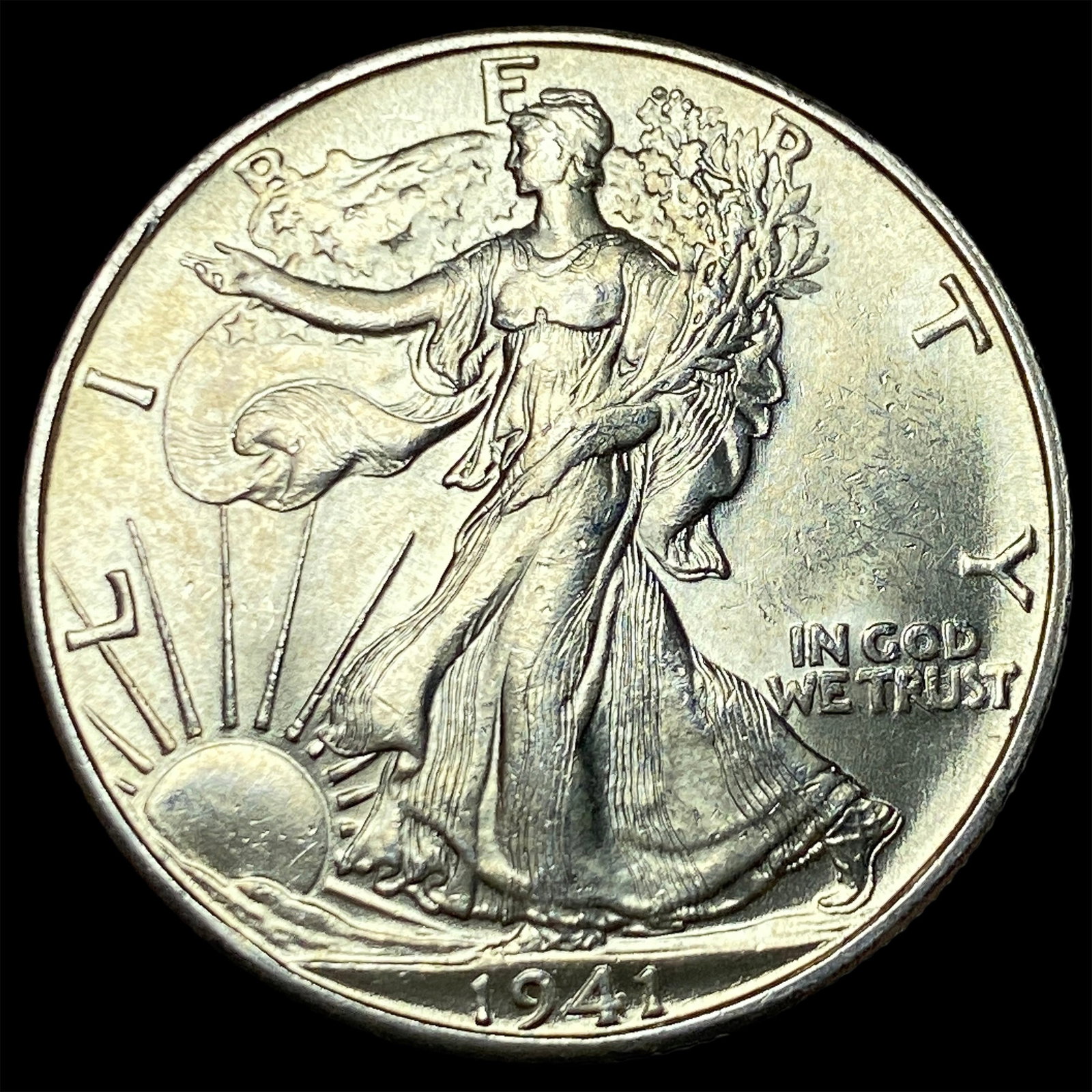 1941-D Silver Walking Liberty Half Dollar GEM BU (1 of 2)
