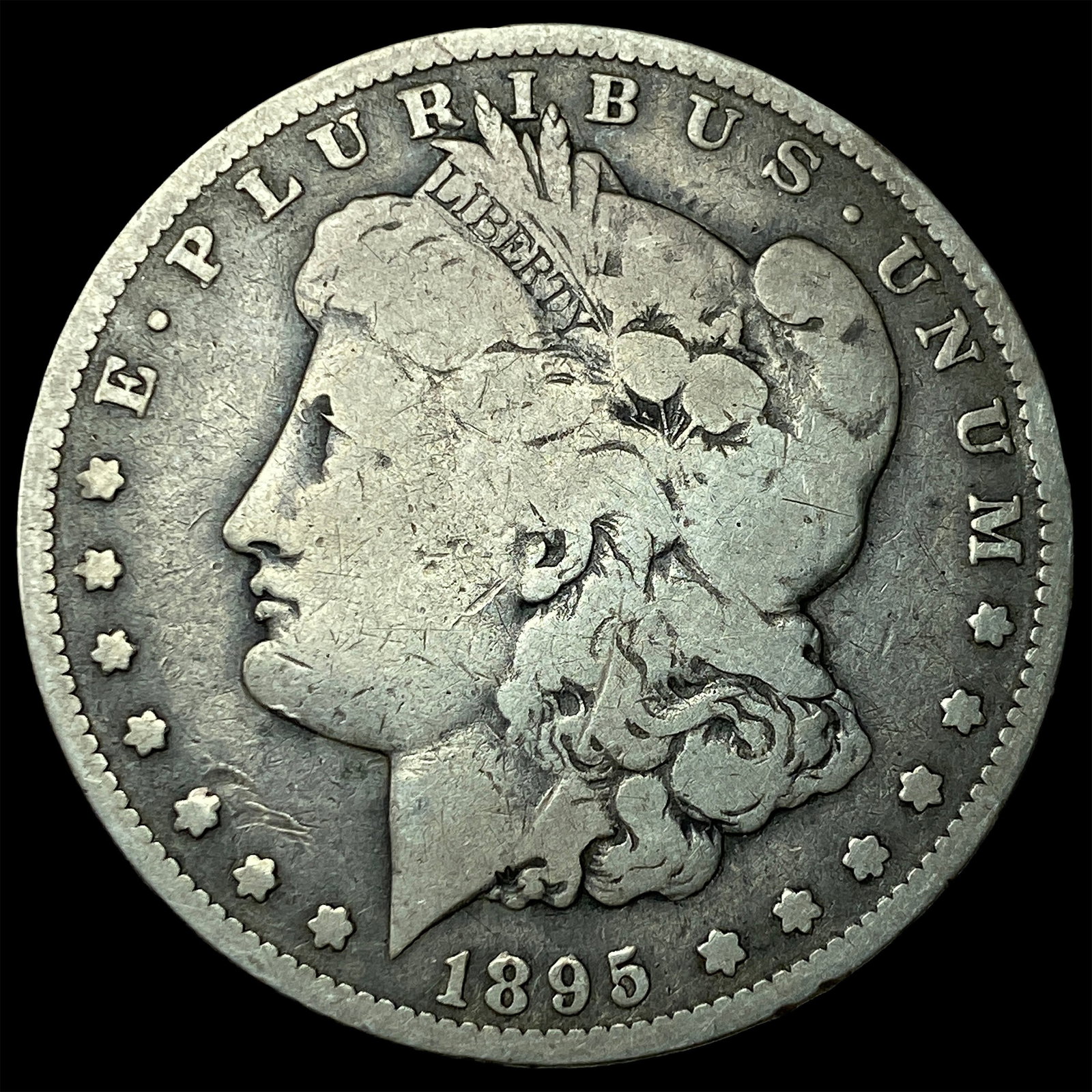 1895-S Silver Morgan Dollar LIGHTLY CIRCULATED: 1895-S Silver Morgan Dollar LIGHTLY CIRCULATED