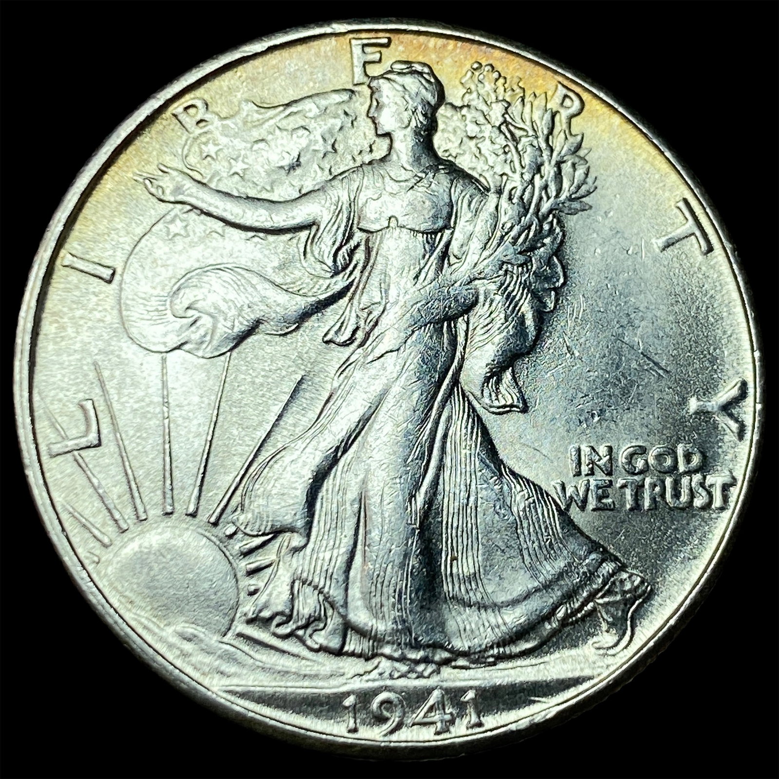 1941-S Silver Walking Liberty Half Dollar UNCIRCULATED: 1941-S Silver Walking Liberty Half Dollar UNCIRCULATED