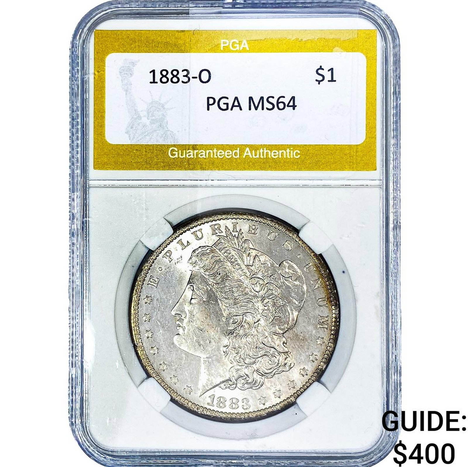 1883-O Morgan Silver Dollar PGA MS64: 1883-O Morgan Silver Dollar PGA MS64