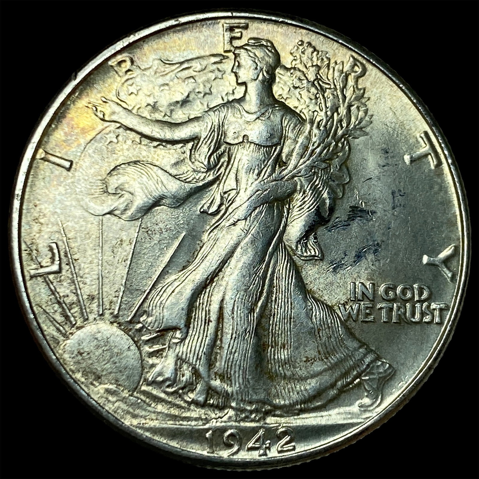 1942 Silver Walking Liberty Half Dollar UNCIRCULATED: 1942 Silver Walking Liberty Half Dollar UNCIRCULATED