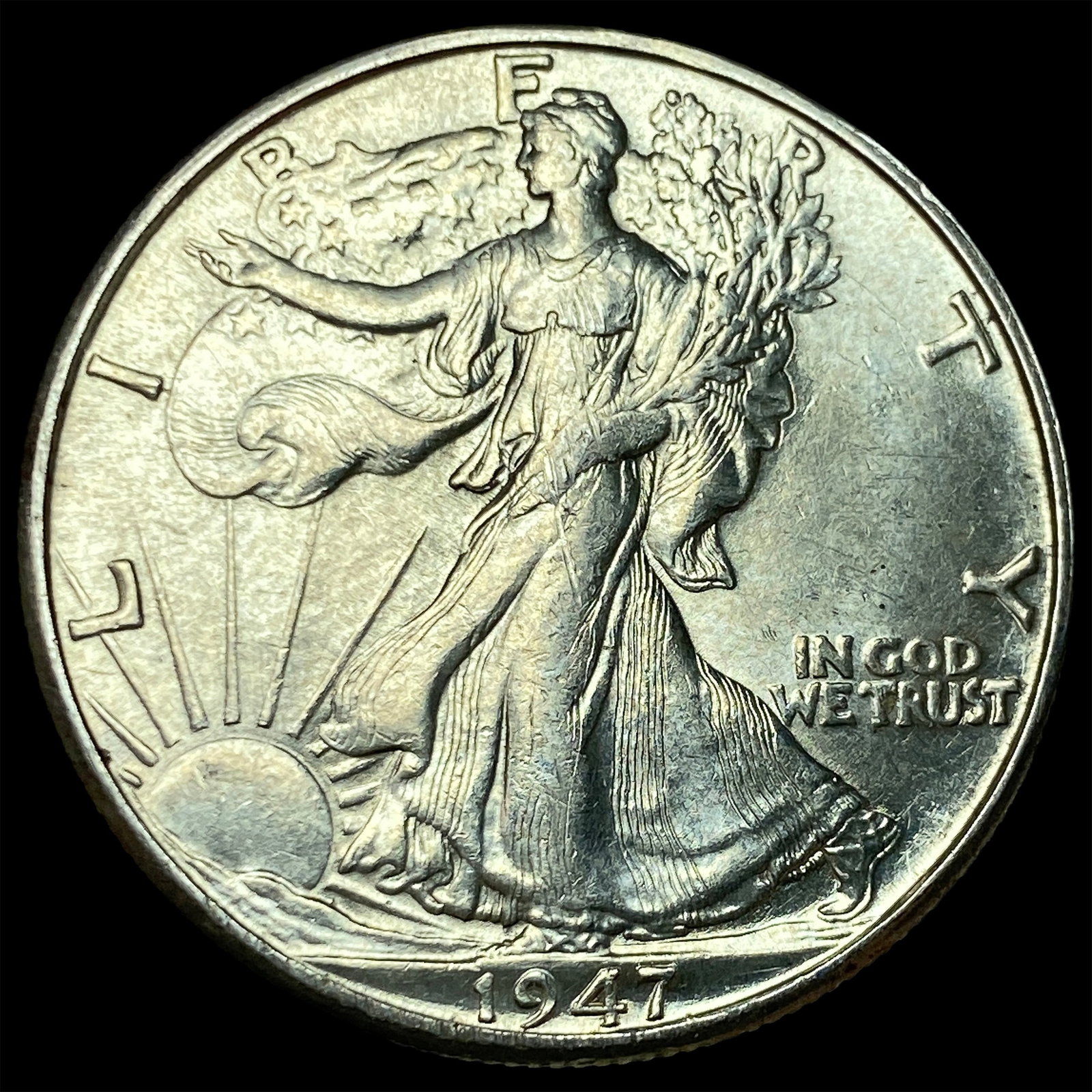1947-D Silver Walking Liberty Half Dollar UNCIRCULATED: 1947-D Silver Walking Liberty Half Dollar UNCIRCULATED