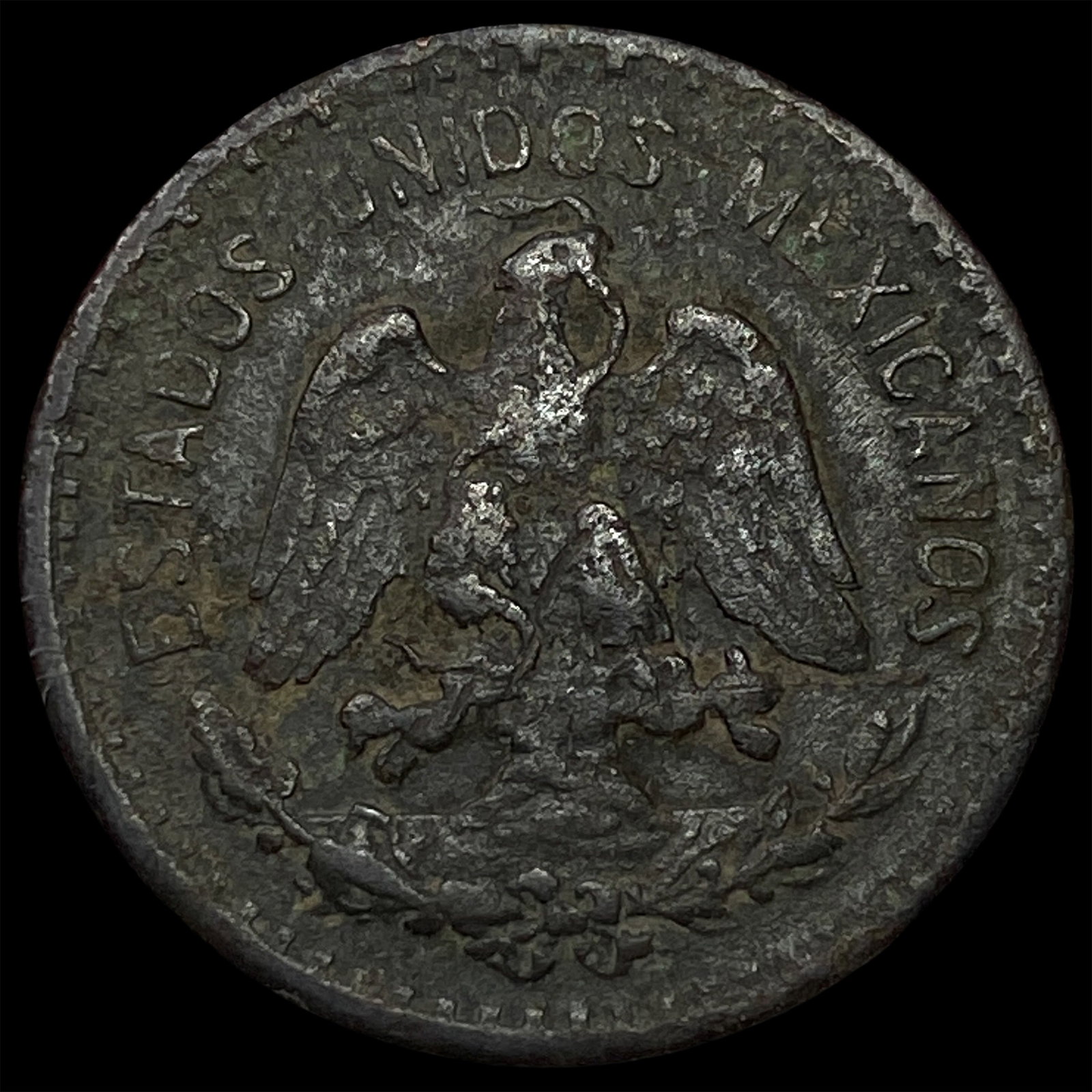 1914 Mexico Bronze 1 Centavo: 1914 Mexico Bronze 1 Centavo