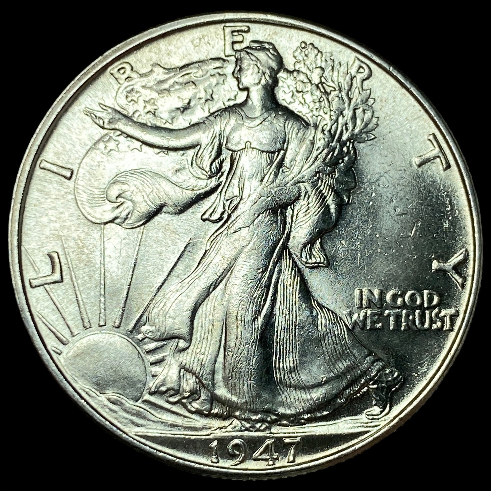 1947 Silver Walking Liberty Half Dollar UNCIRCULATED: 1947 Silver Walking Liberty Half Dollar UNCIRCULATED