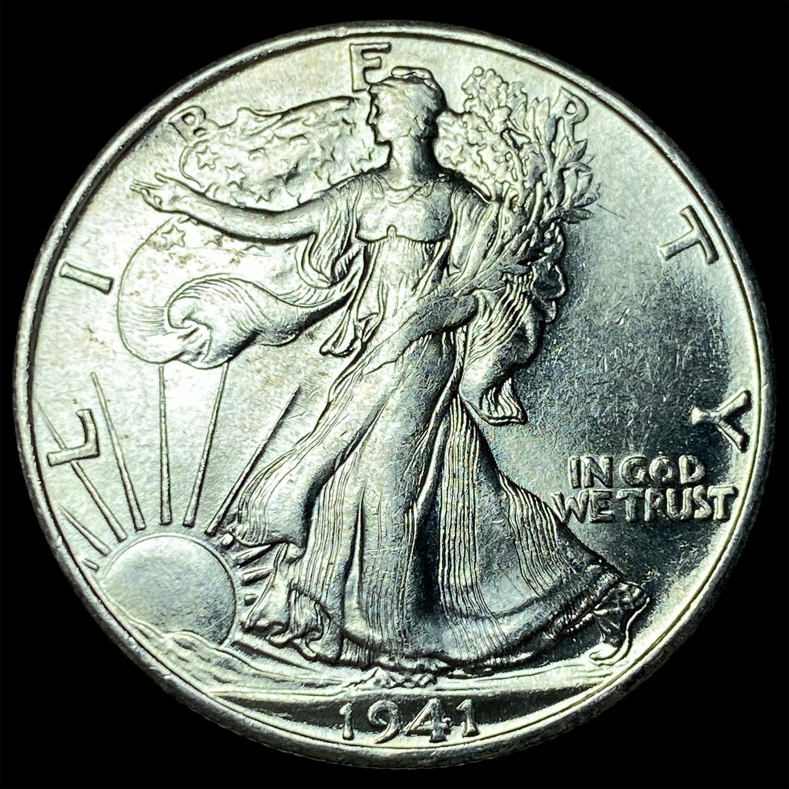 1941-S Walking Liberty Half Dollar UNCIRCULATED: 1941-S Walking Liberty Half Dollar UNCIRCULATED