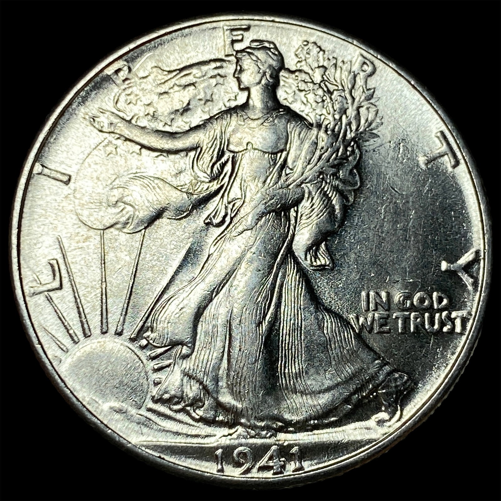 1941 Silver Walking Liberty Half Dollar UNCIRCULATED: 1941 Silver Walking Liberty Half Dollar UNCIRCULATED