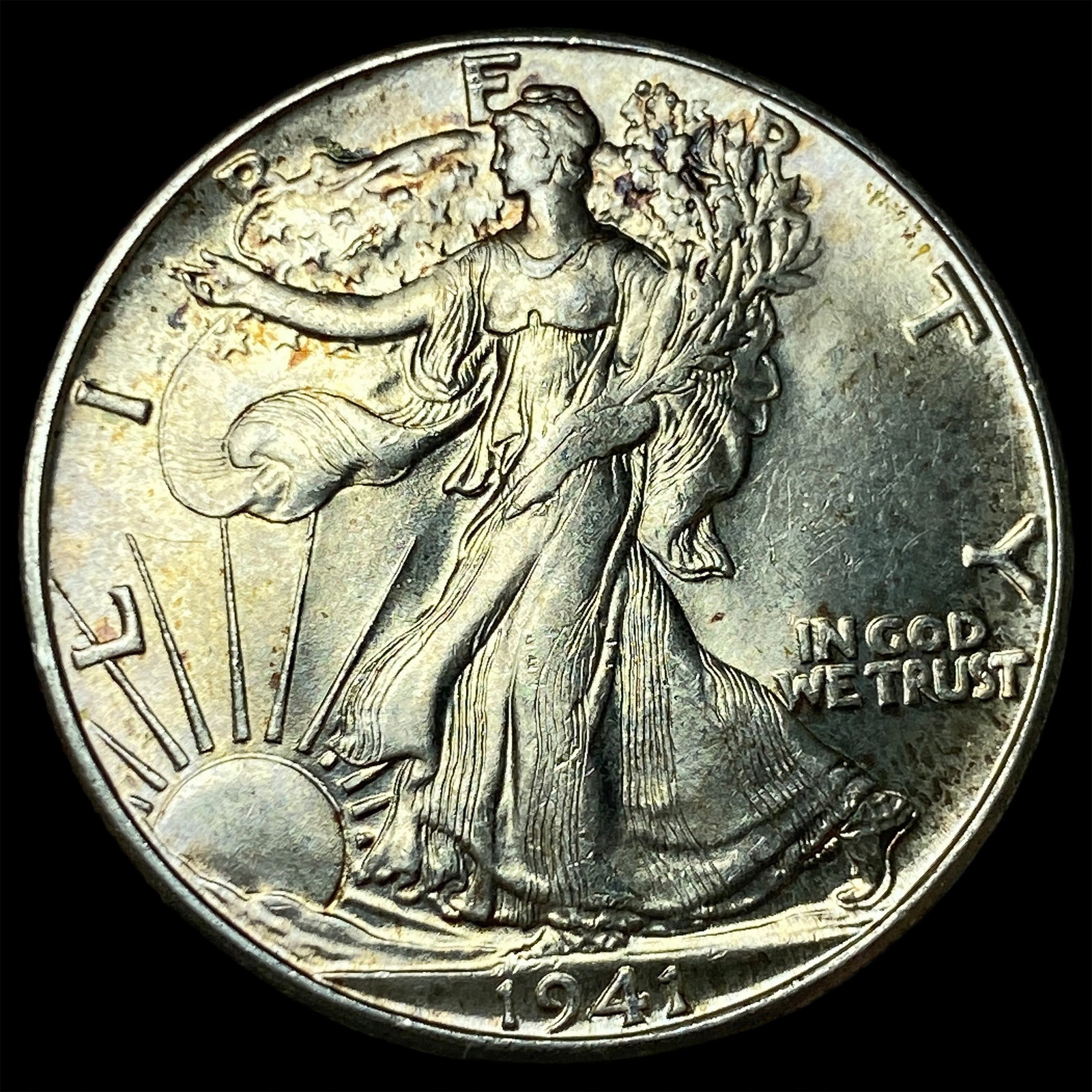 1941-D Silver Walking Liberty Half Dollar UNCIRCULATED: 1941-D Silver Walking Liberty Half Dollar UNCIRCULATED