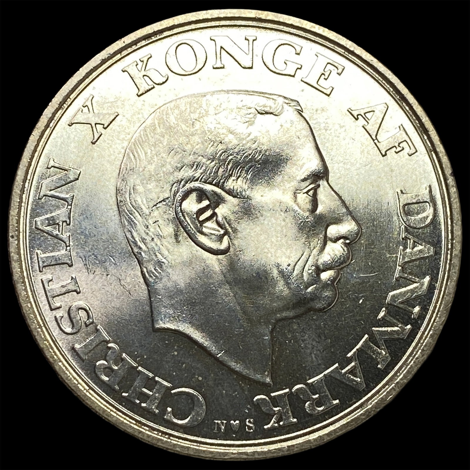 1945 Denmark Silver 2 Kroner: 1945 Denmark Silver 2 Kroner