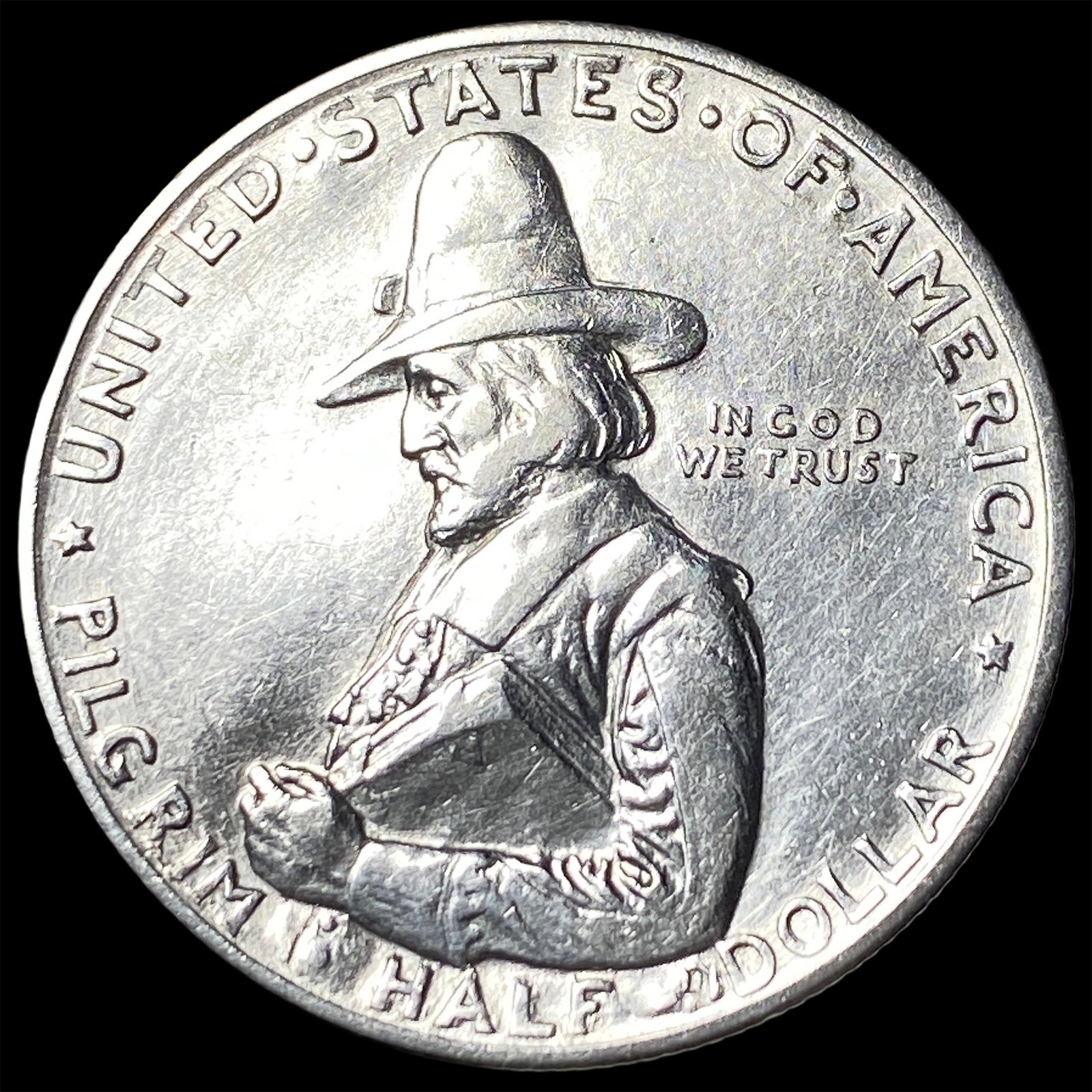 1920 Silver Pilgrim Half Dollar UNCIRCULATED (1 of 2)