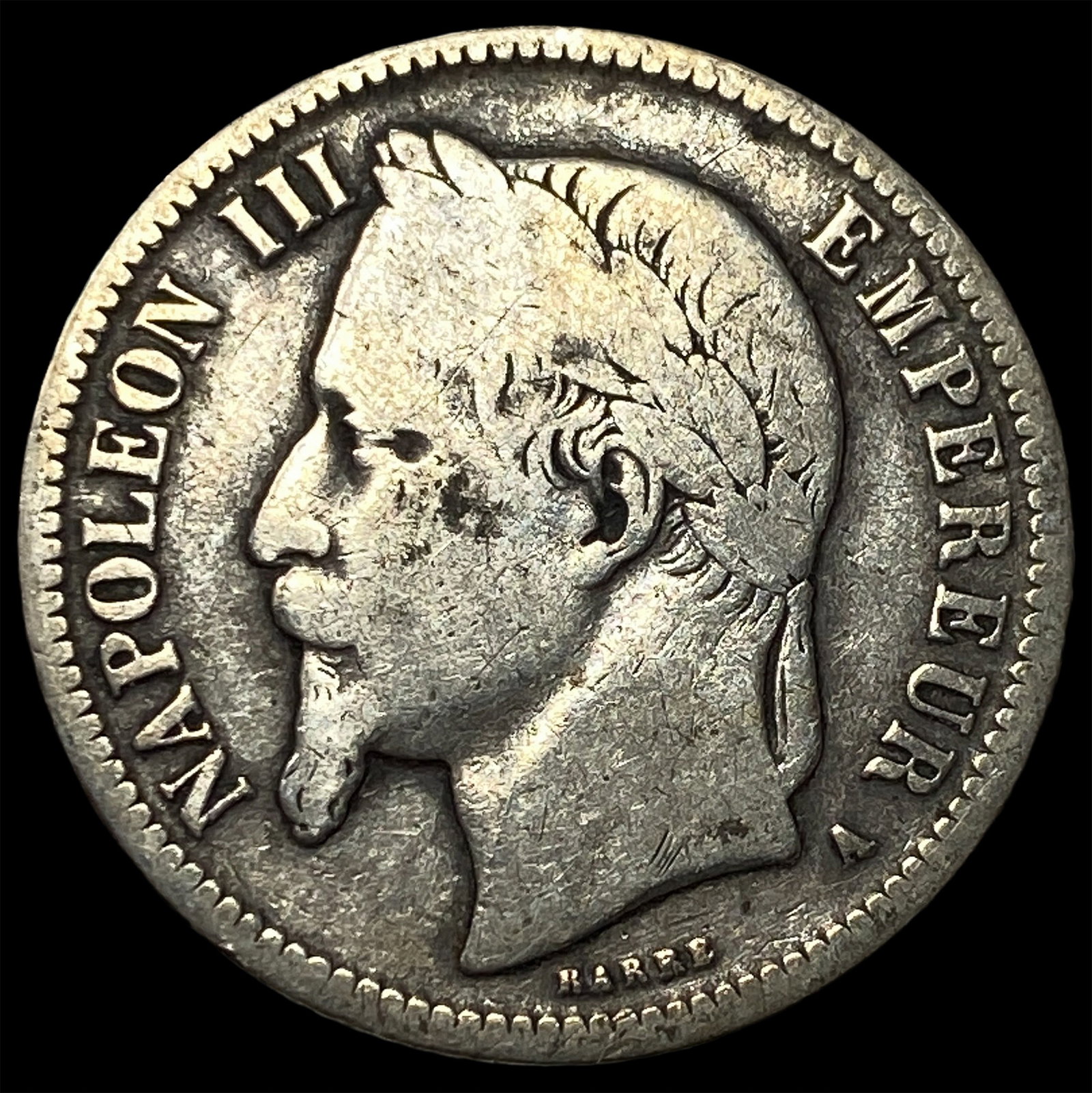 1867 France Silver 1 Franc (1 of 2)