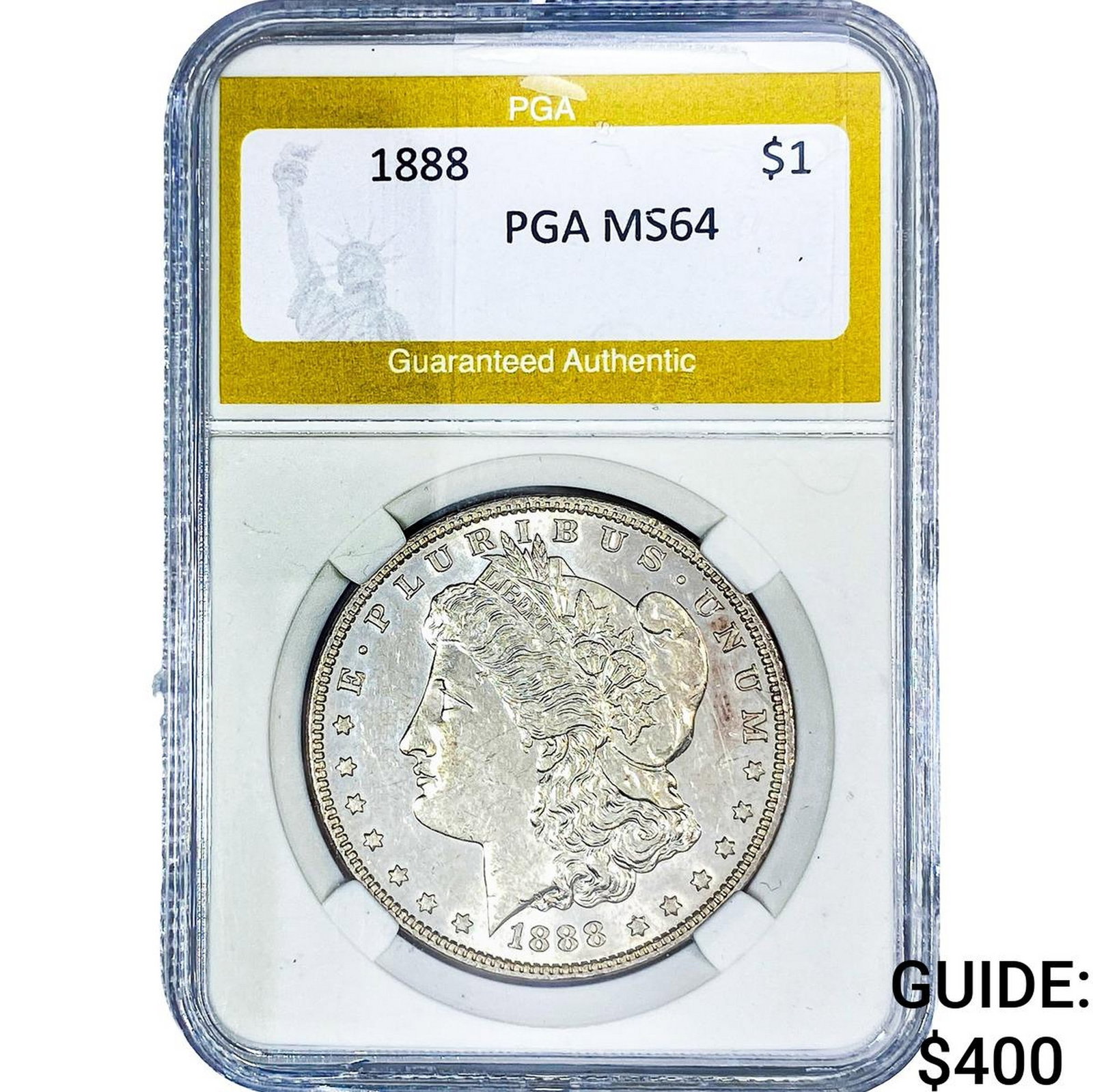 1888 Morgan Silver Dollar PGA MS64: 1888 Morgan Silver Dollar PGA MS64