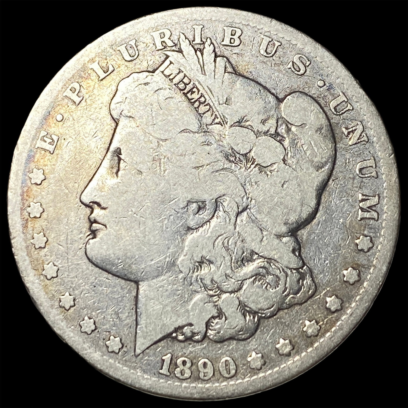 1890-CC Silver Morgan Dollar ABOUT UNCIRCULATED: 1890-CC Silver Morgan Dollar ABOUT UNCIRCULATED