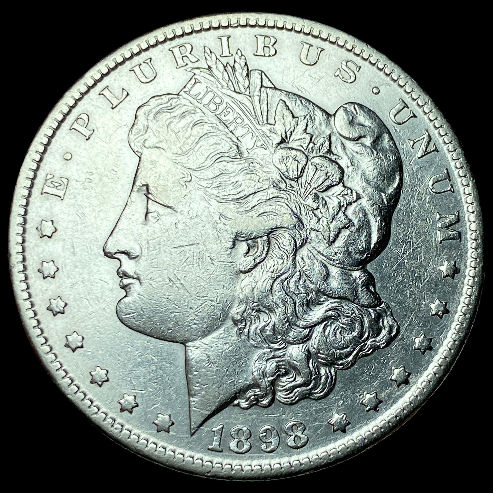 1898-S Silver Morgan Dollar CHOICE AU: 1898-S Silver Morgan Dollar CHOICE AU