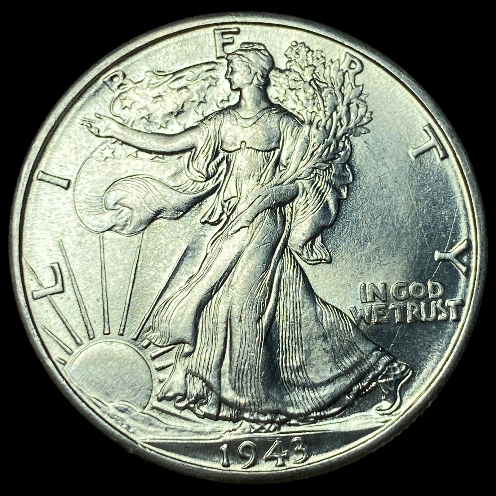 1943-D Silver Walking Liberty Half Dollar GEM BU: 1943-D Silver Walking Liberty Half Dollar GEM BU