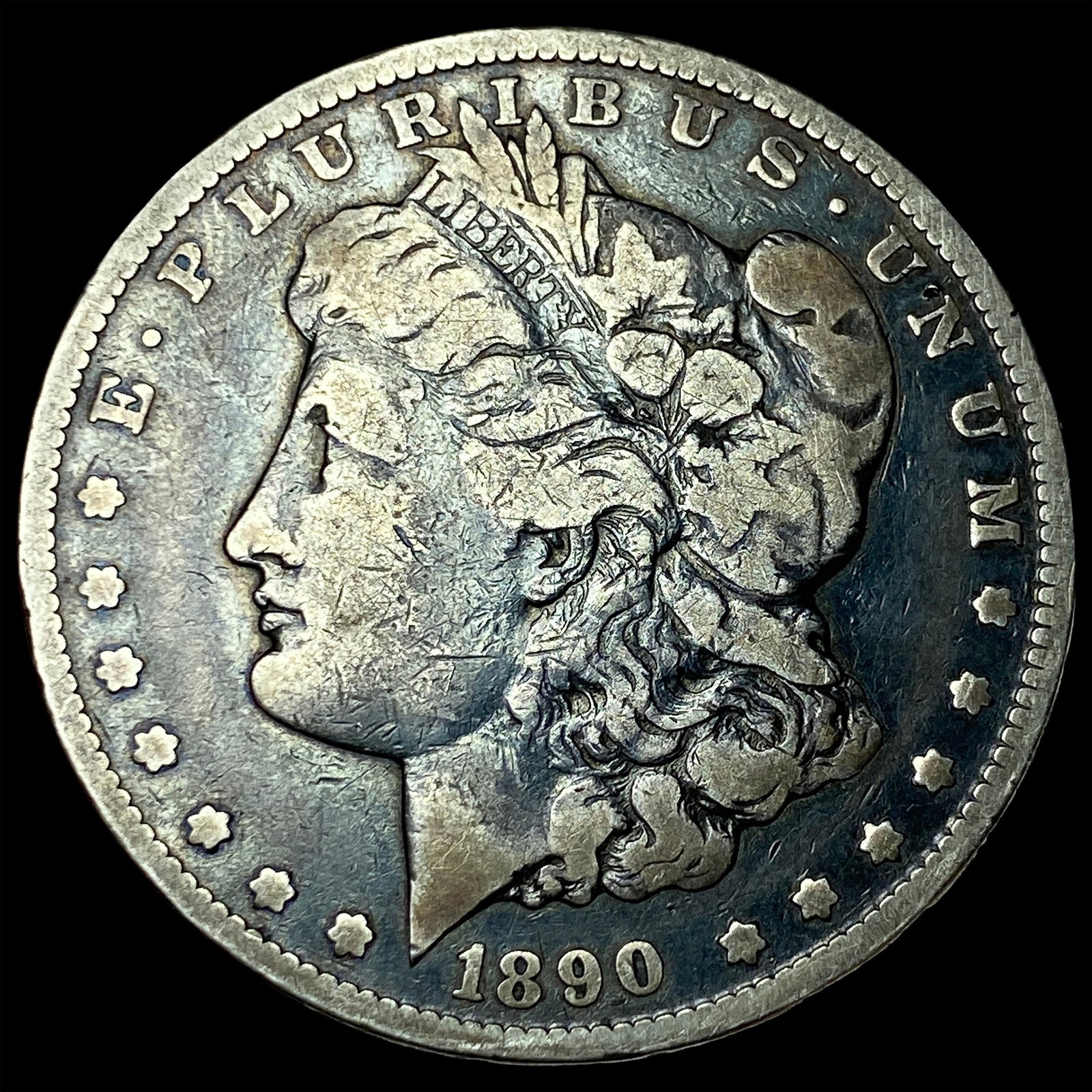 1890-CC Silver Morgan Dollar LIGHTLY CIRCULATED: 1890-CC Silver Morgan Dollar LIGHTLY CIRCULATED
