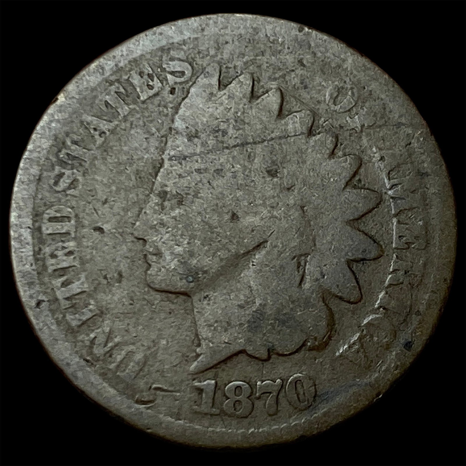 1870 Indian Head Cent NICELY CIRCULATED: 1870 Indian Head Cent NICELY CIRCULATED