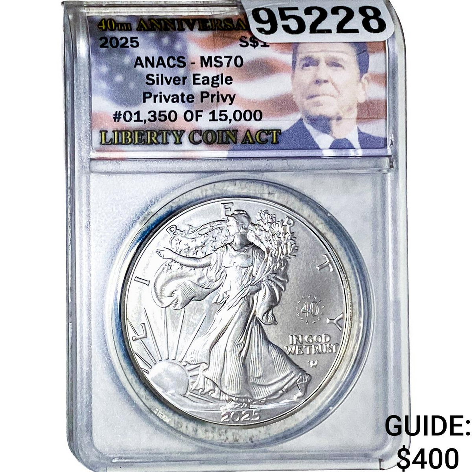 2025 Silver Eagle ANACS MS70 Private Privy: 2025 Silver Eagle ANACS MS70 Private Privy