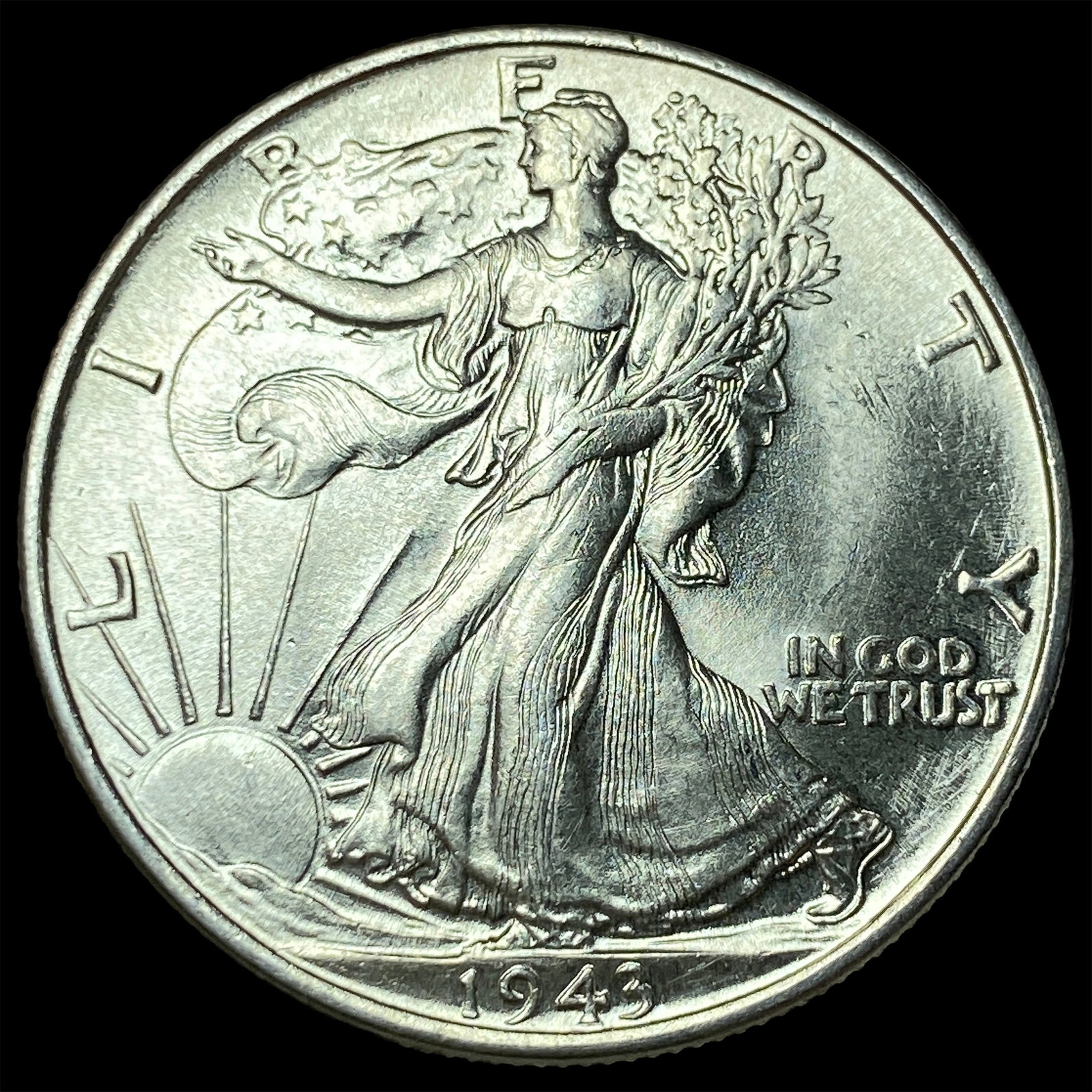 1943 Walking Liberty Half Dollar GEM BU: 1943 Walking Liberty Half Dollar GEM BU