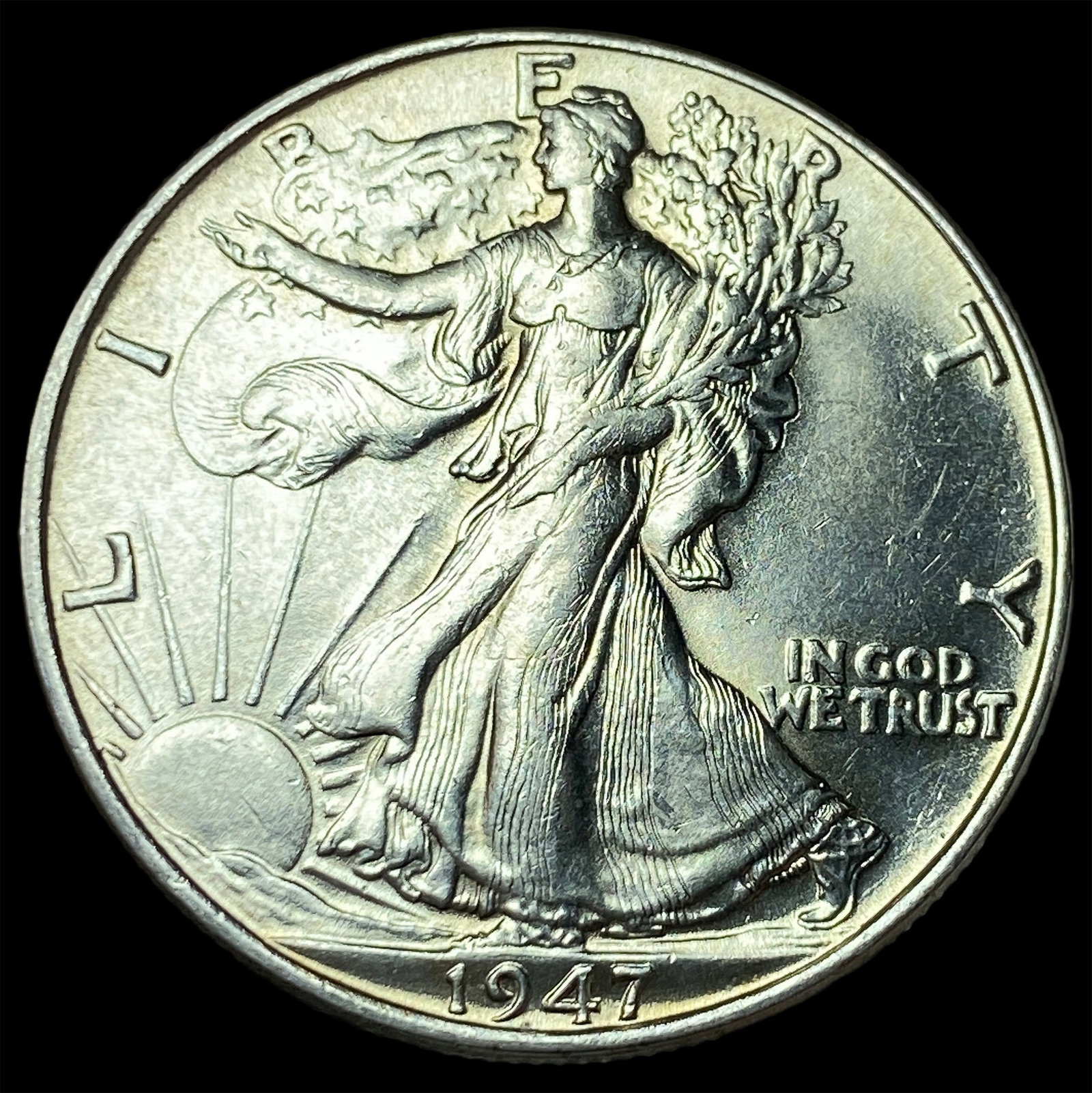 1947 Silver Half Dollar GEM BU: 1947 Silver Half Dollar GEM BU