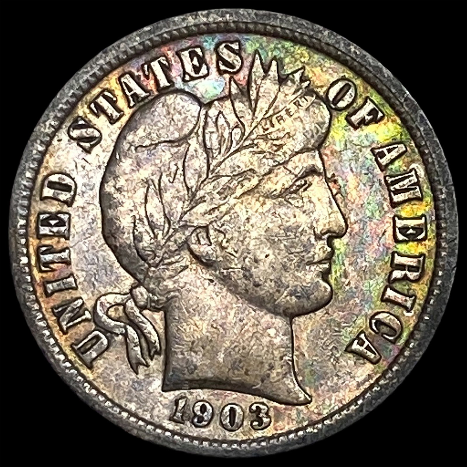 1903-O Silver Barber Dime CLOSELY UNCIRCULATED: 1903-O Silver Barber Dime CLOSELY UNCIRCULATED