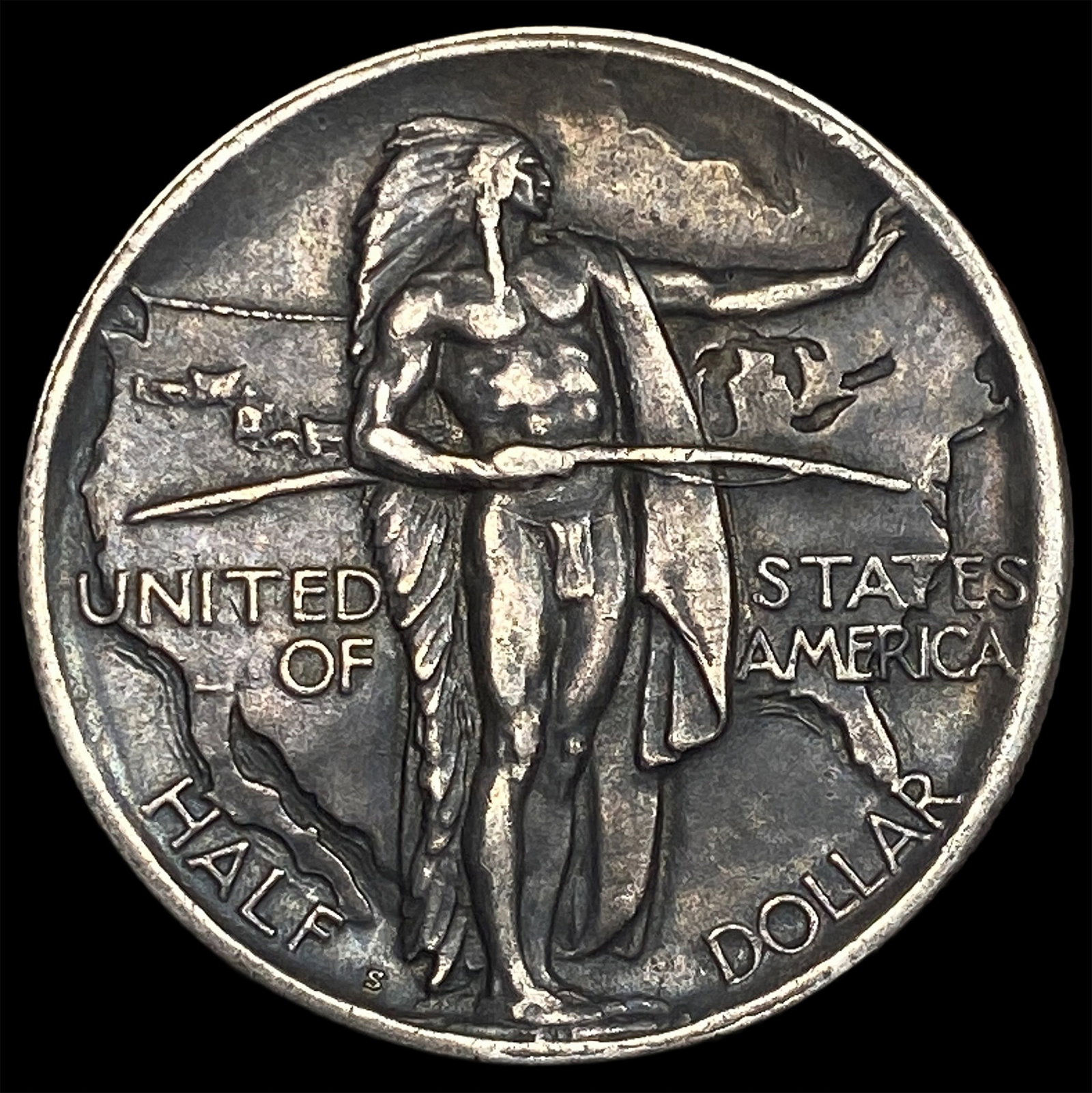 1926-S Silver Oregon Trail Half Dollar NEARLY UNCIRCULATED: 1926-S Silver Oregon Trail Half Dollar NEARLY UNCIRCULATED