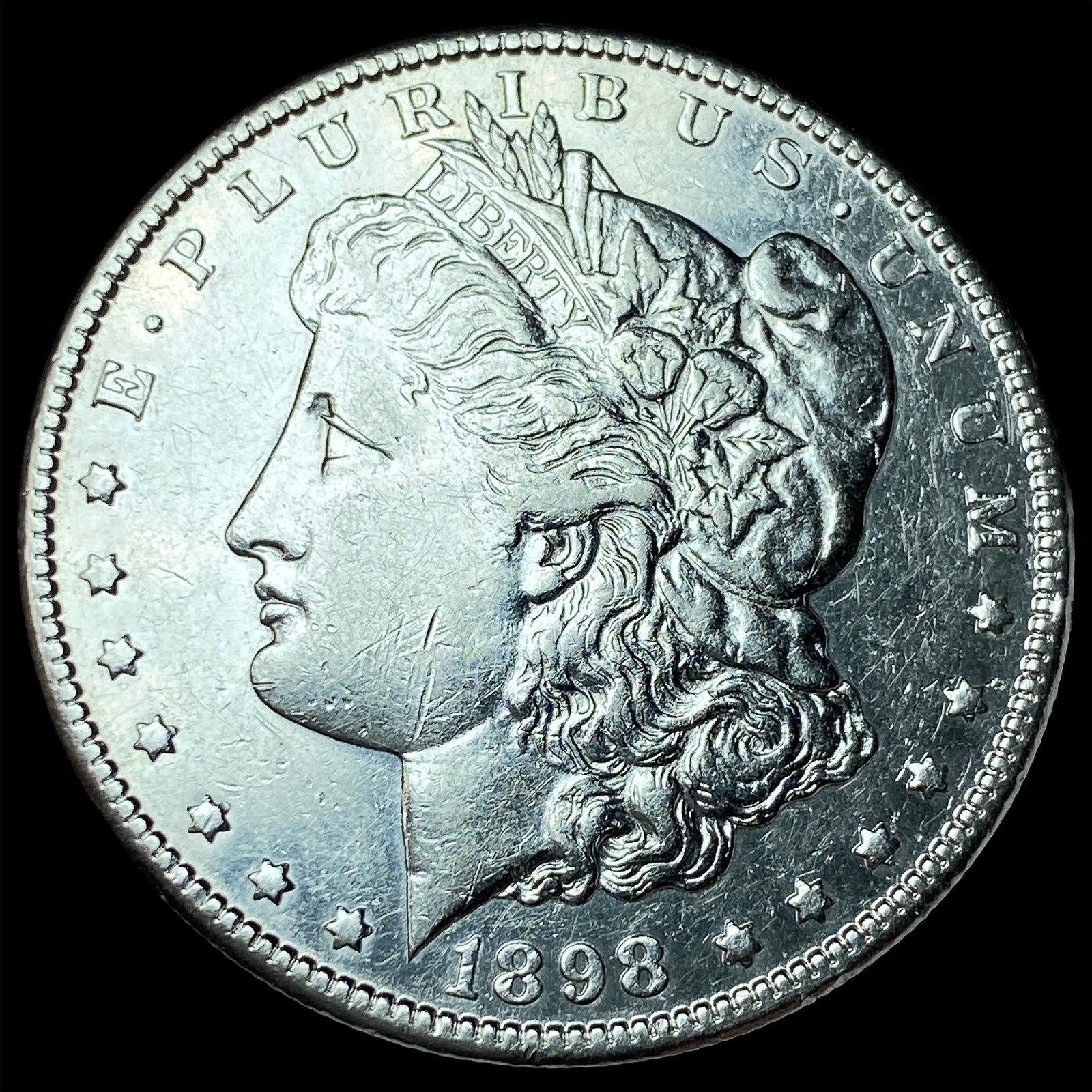 1898-S Silver Morgan Dollar CLOSELY UNCIRCULATED: 1898-S Silver Morgan Dollar CLOSELY UNCIRCULATED