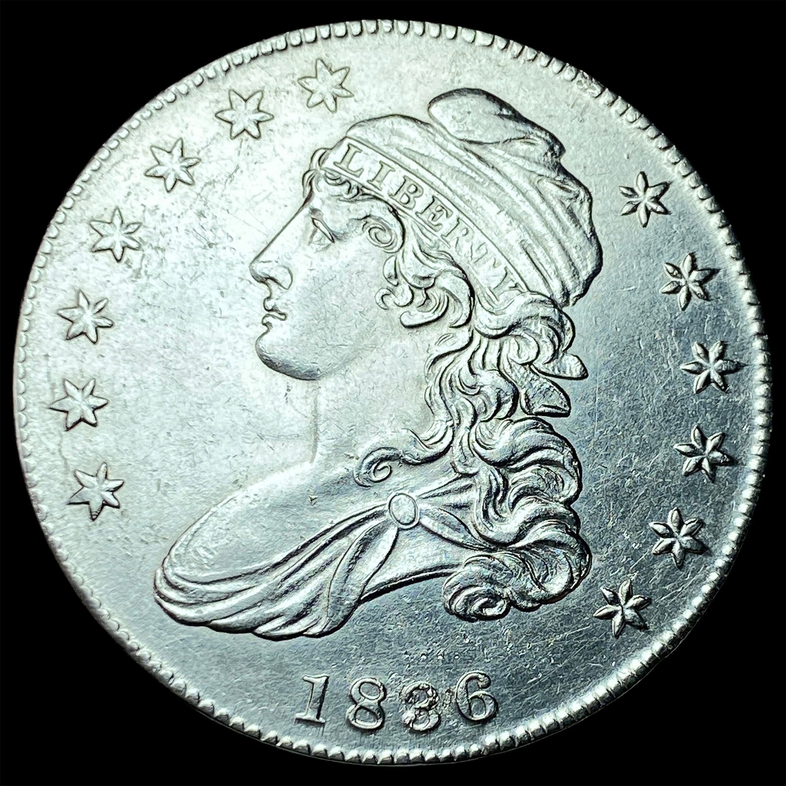 1836 Capped Bust Half Dollar UNCIRCULATED (1 of 2)