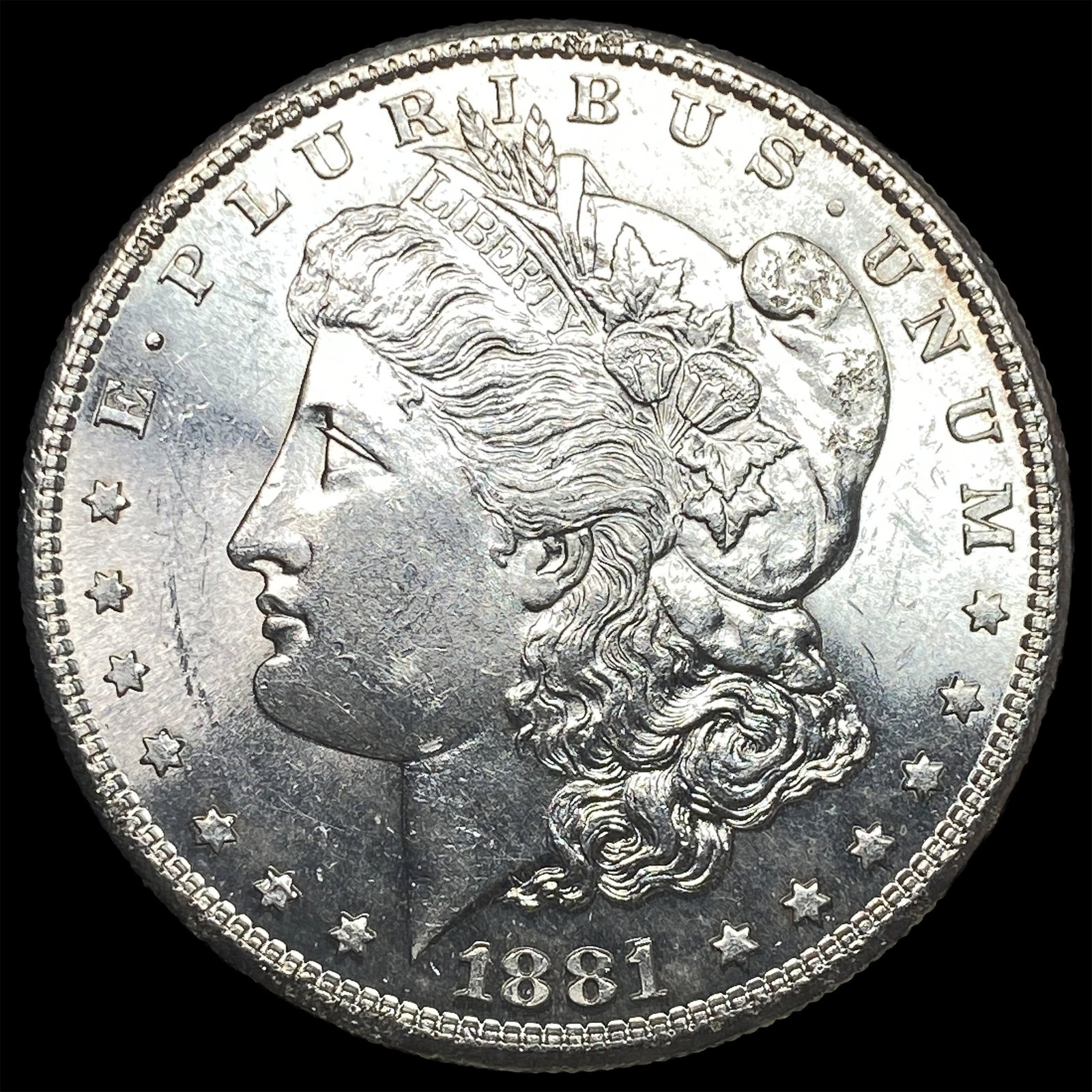 1881-S Silver Morgan Dollar CHOICE BU: 1881-S Silver Morgan Dollar CHOICE BU