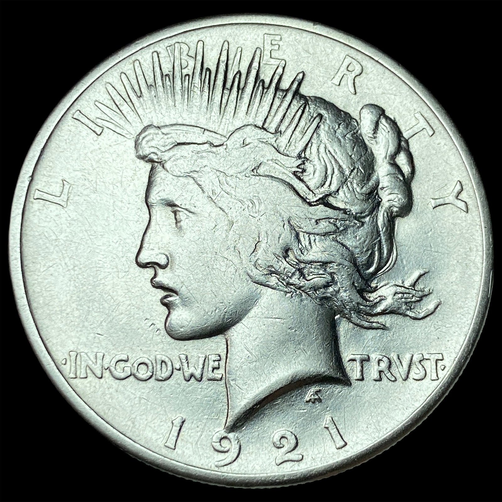 1921 Silver Peace Dollar NEARLY UNCIRCULATED: 1921 Silver Peace Dollar NEARLY UNCIRCULATED
