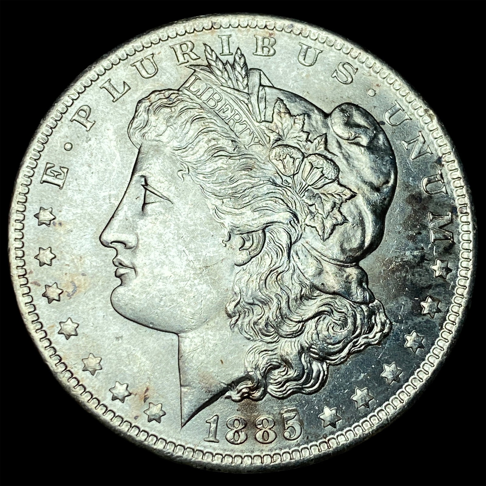 1885-O Silver Morgan Dollar GEM BU: 1885-O Silver Morgan Dollar GEM BU