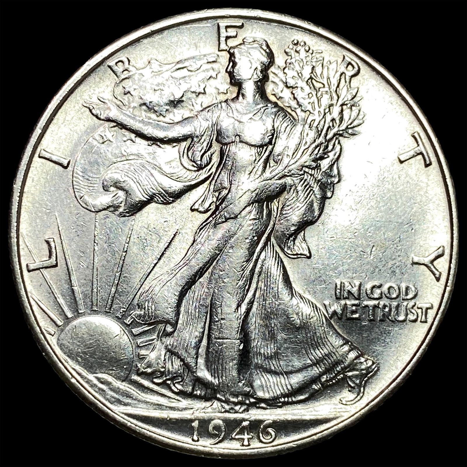 1946-S Silver Walking Liberty Half Dollar UNCIRCULATED: 1946-S Silver Walking Liberty Half Dollar UNCIRCULATED